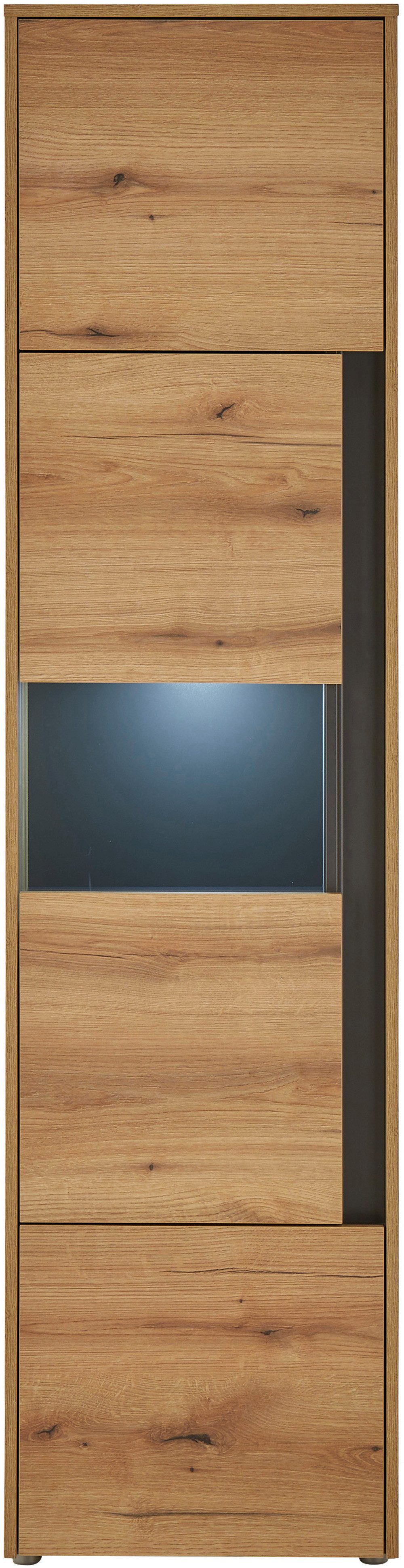 Home affaire Vitrine City/Giron, moderner Hochschrank, Glasvitrine zeitlos, modern, ausreichend Stauraum, vielseitig einsetzbar