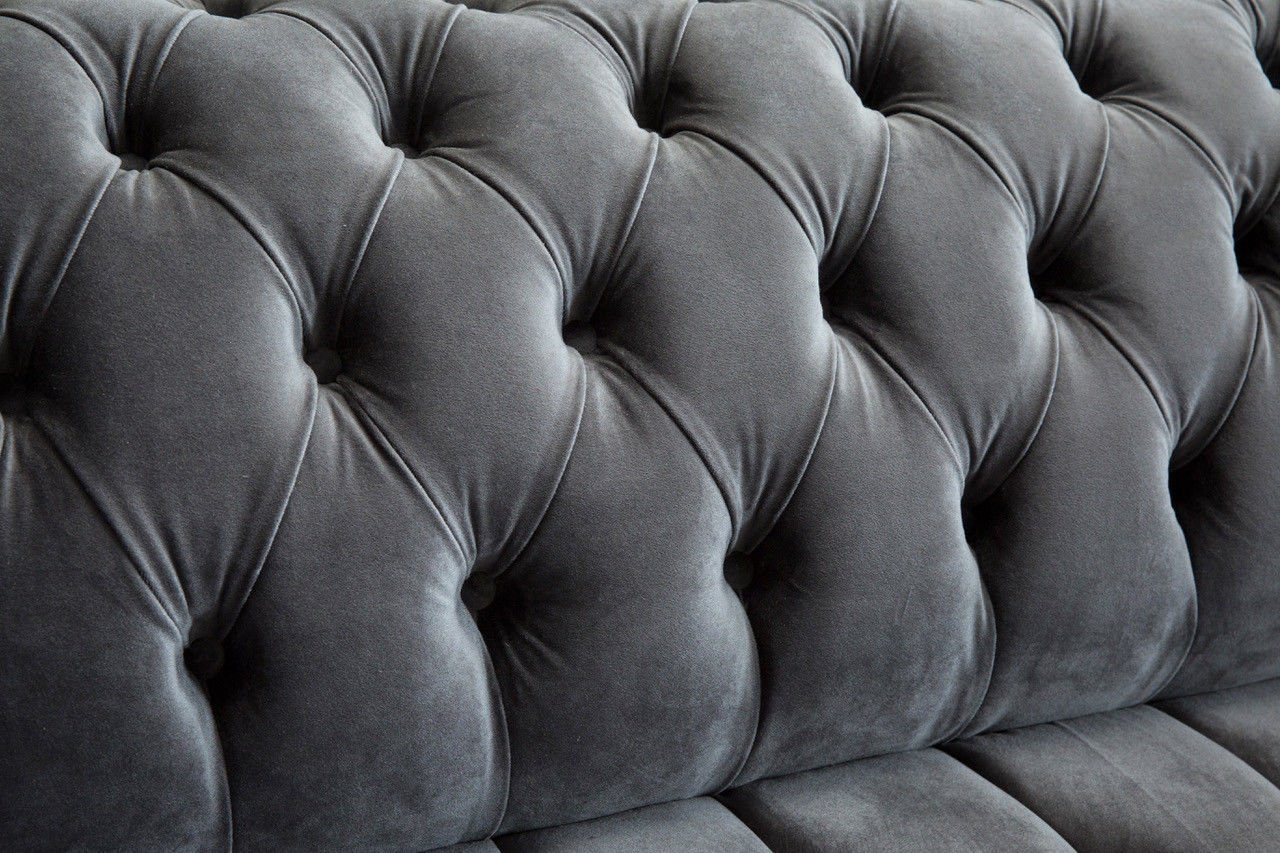 Sofa Couch 3 Chesterfield-Sofa, Sitzer cm Chesterfield Sofa Design 225 JVmoebel