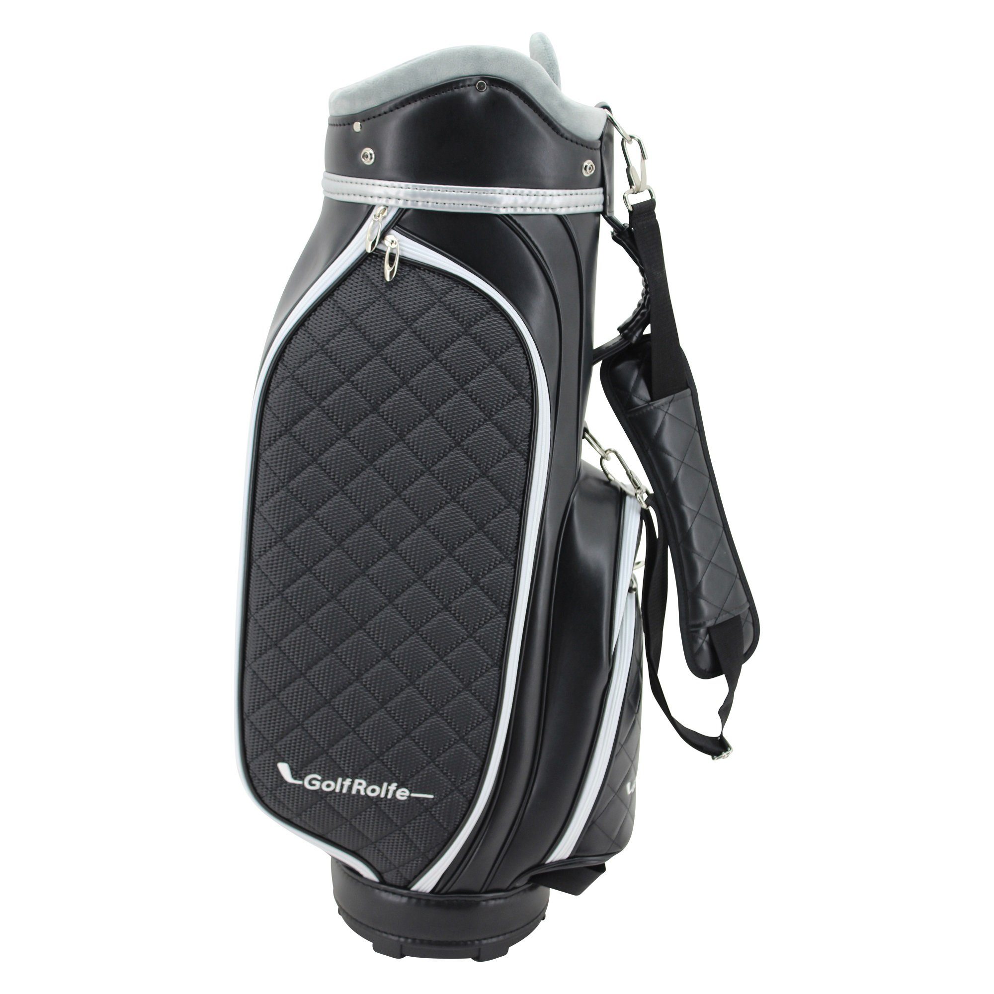 gerne bestellen GolfRolfe Golfballtasche Design 14286 Golftasche Caddybag GolfRolfe Golfbag - schwarz