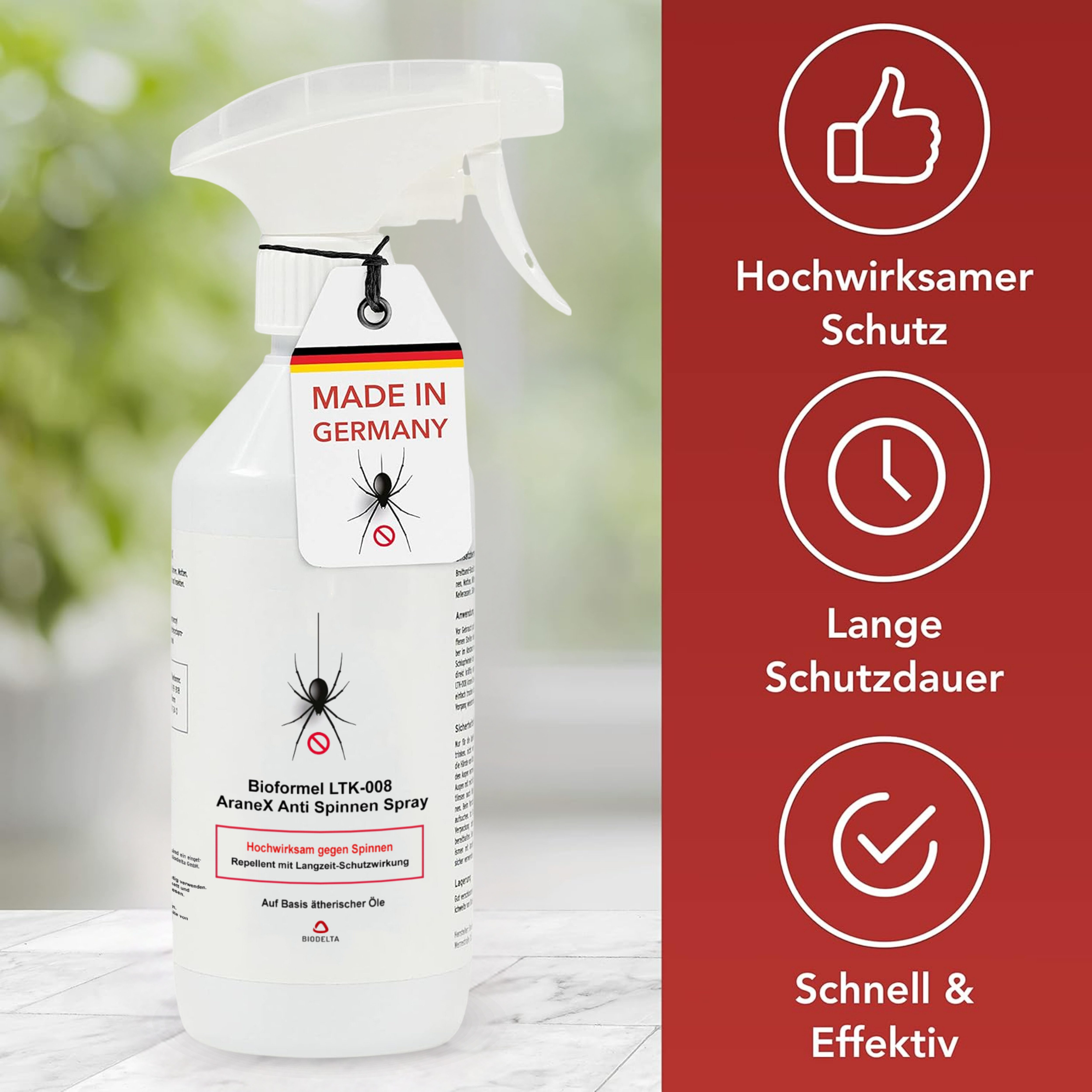 LTK-008 Biodelta Insektenspray Spinnenspray N, 0.5 l, 500 ml – Bild 2 von 4