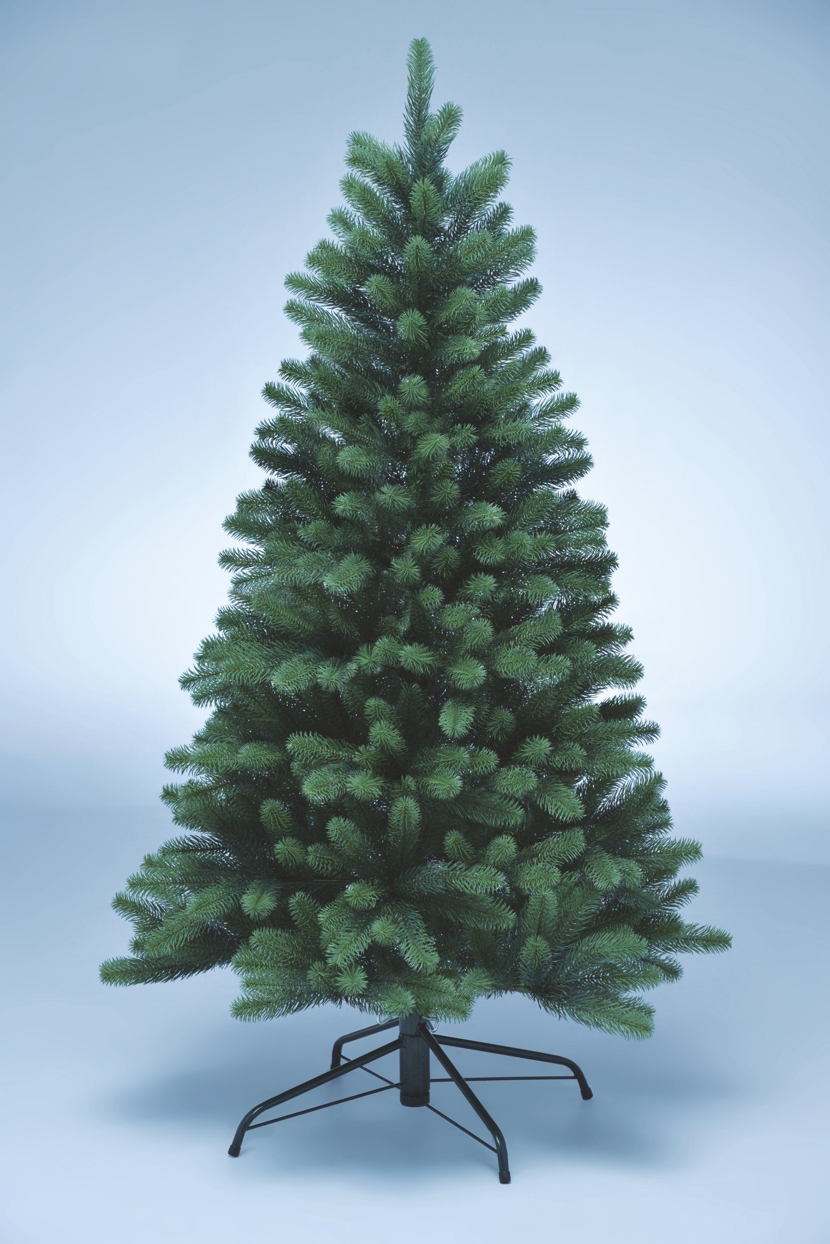 Künstlicher Weihnachtsbaum Premium Spritzguss Tanne Höhe 150 cm