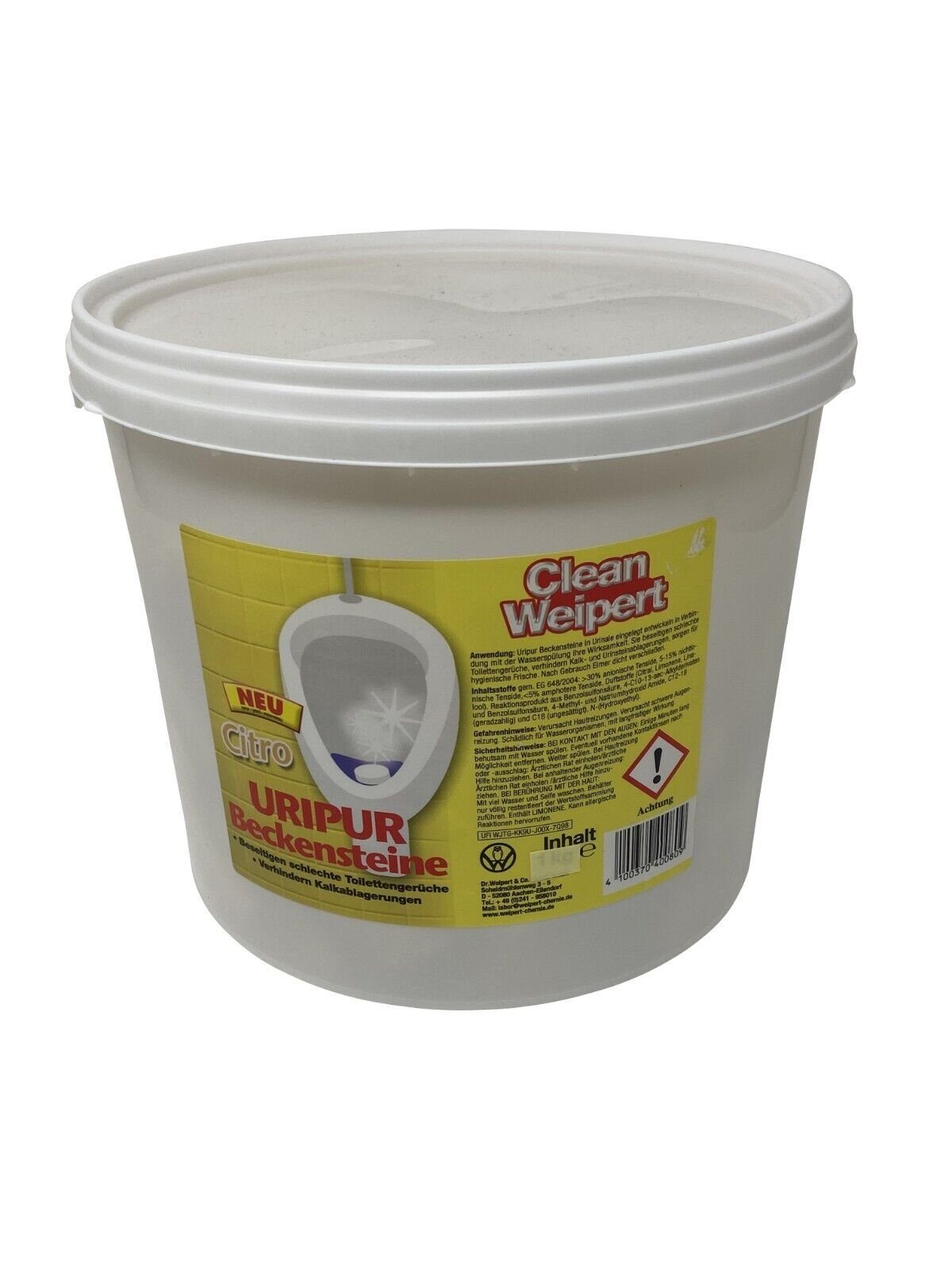 Clean Weipert WC-Duftspüler Beckensteine Urinalsteine 3kg