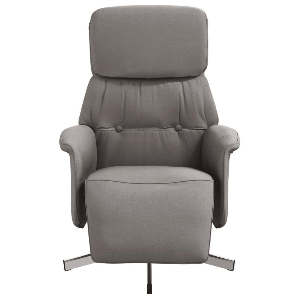 vidaXL Sessel Relaxsessel mit Fußteil Taupe günstig online kaufen