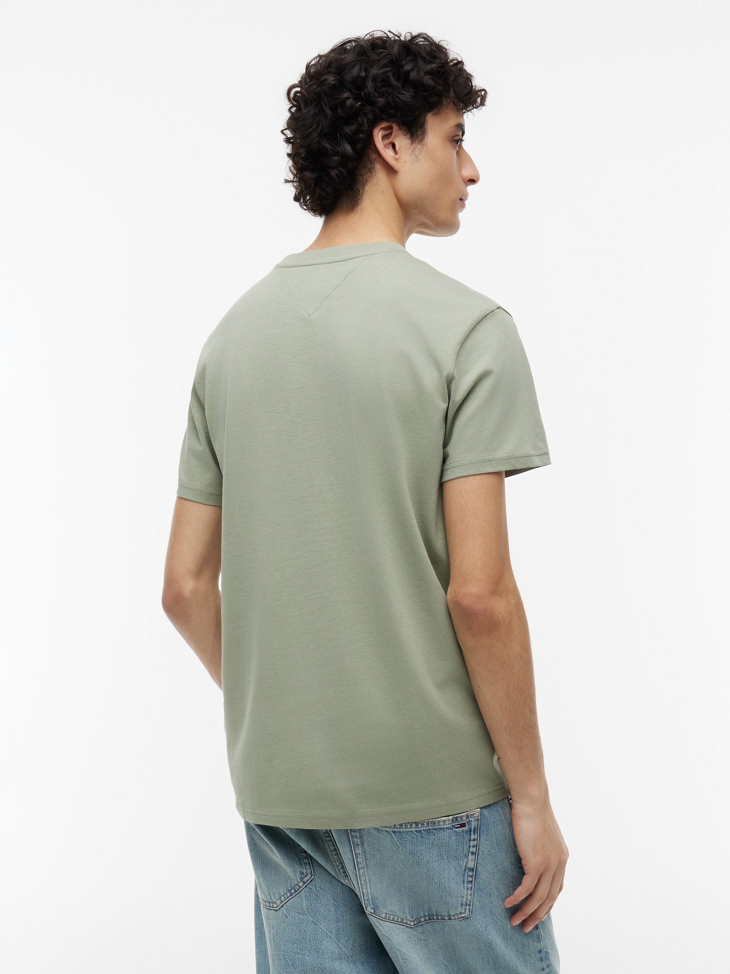 Tommy Jeans T-Shirt TJM SLIM LINEAR CHEST TEE EXT Mit Rundhalsausschnitt