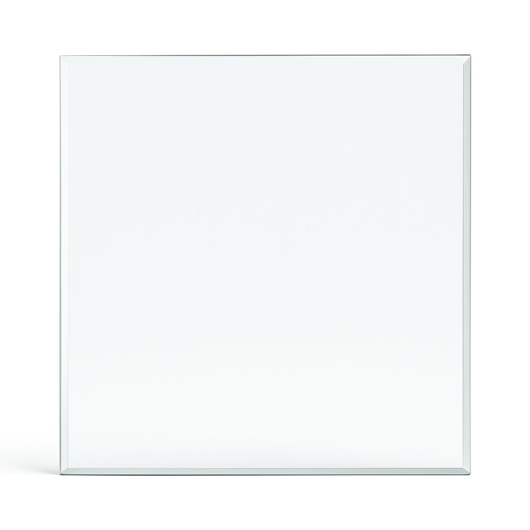 Feuercampus Bodenschutzplatte Funkenschutzplatte Glas für Kaminofen Quadrat 90 x 90 x 0,6 cm