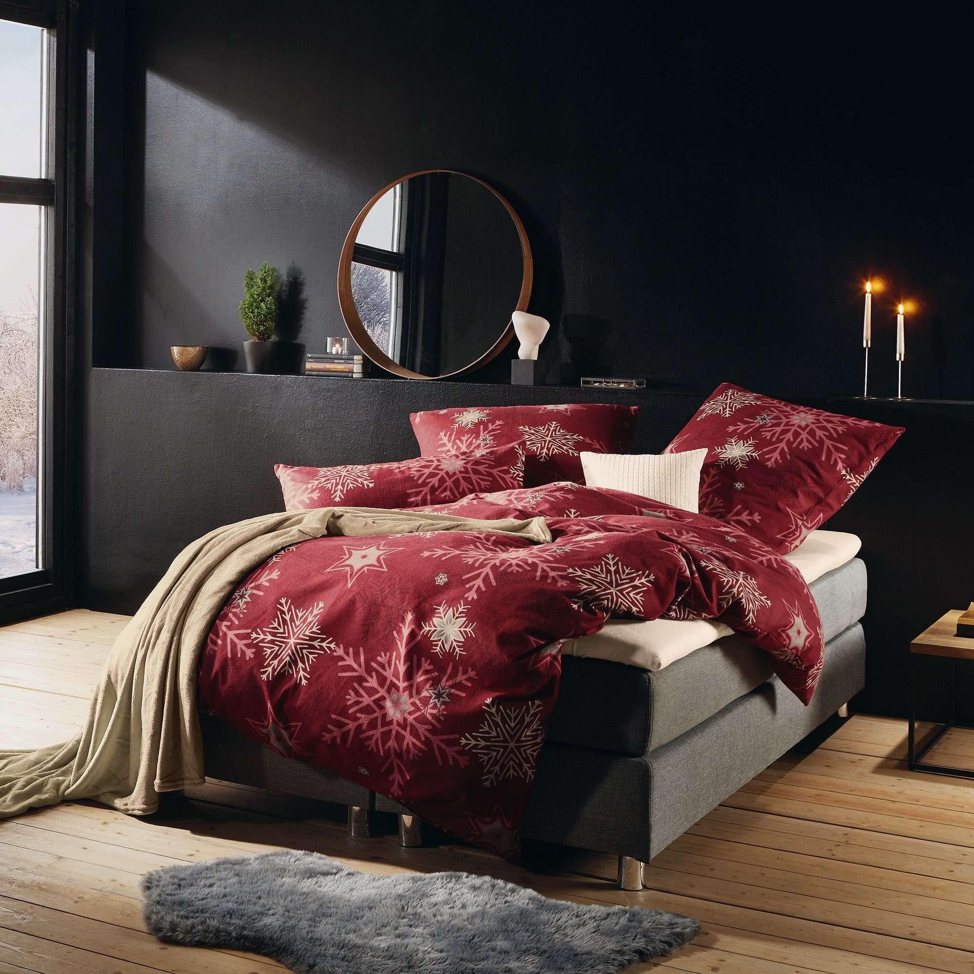 REDBEST Bettwäsche Bettwäsche, Biber, 2 teilig, günstig online kaufen