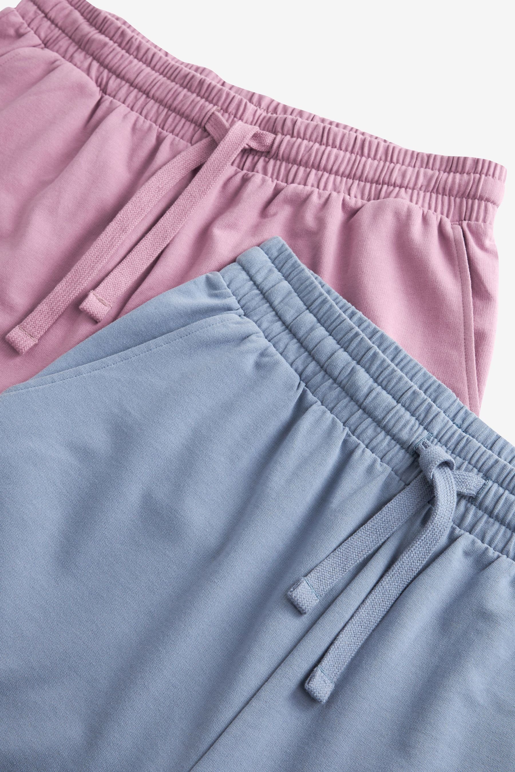2er-Pack Next Shorts, Pink/Grey Schlafshorts Leichte (2-tlg)