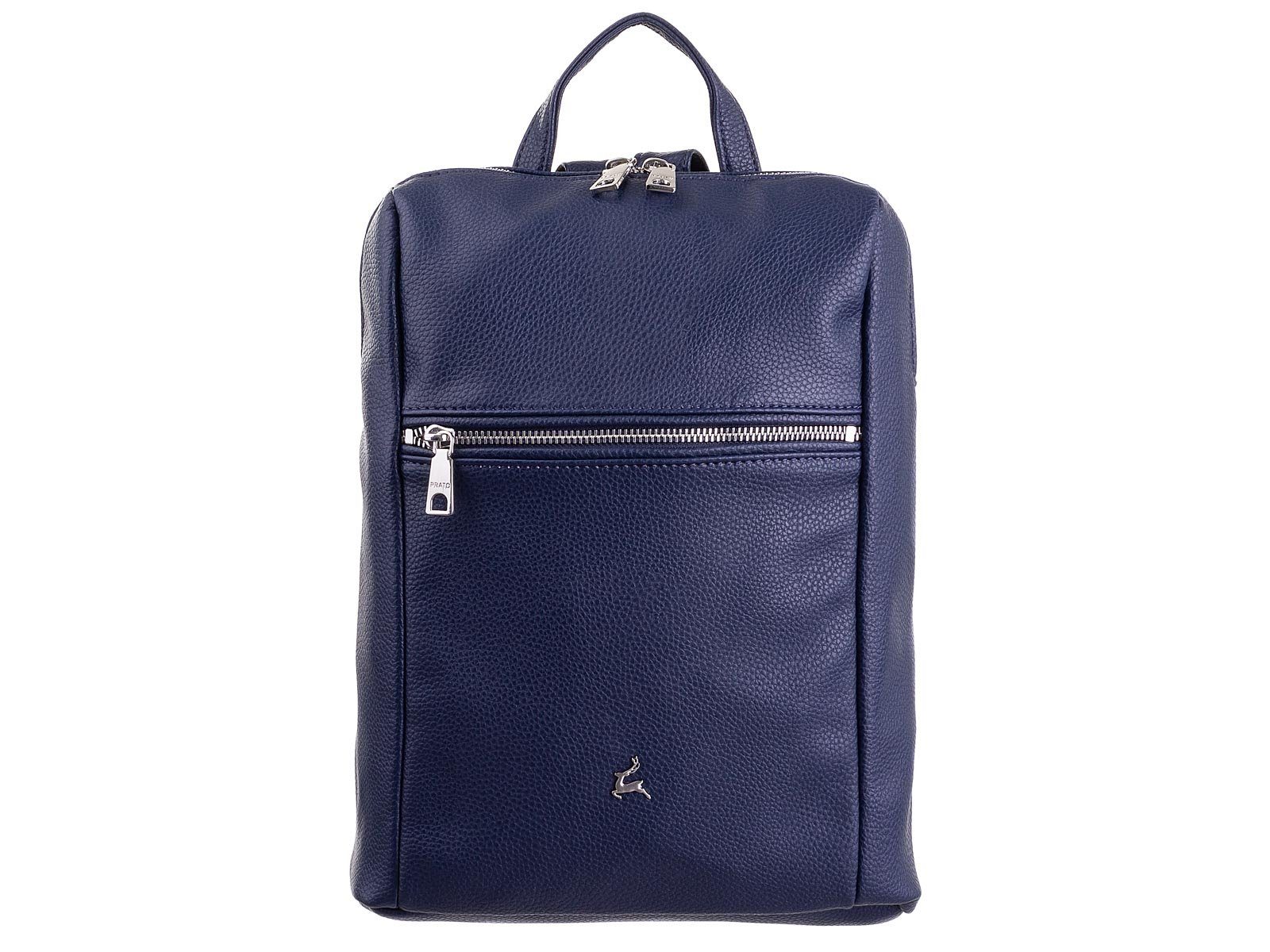 Prato Rucksack LM Joyce S864-G genarbtes PU City-Rucksack, Modern dark blue