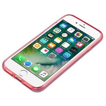 Cadorabo Handyhülle Apple iPhone 7 / 7S / 8 / SE 2020 Apple iPhone 7 / 7S / 8 / SE 2020, Flexible TPU Silikon Handy Schutzhülle - Hülle - mit Glitzer