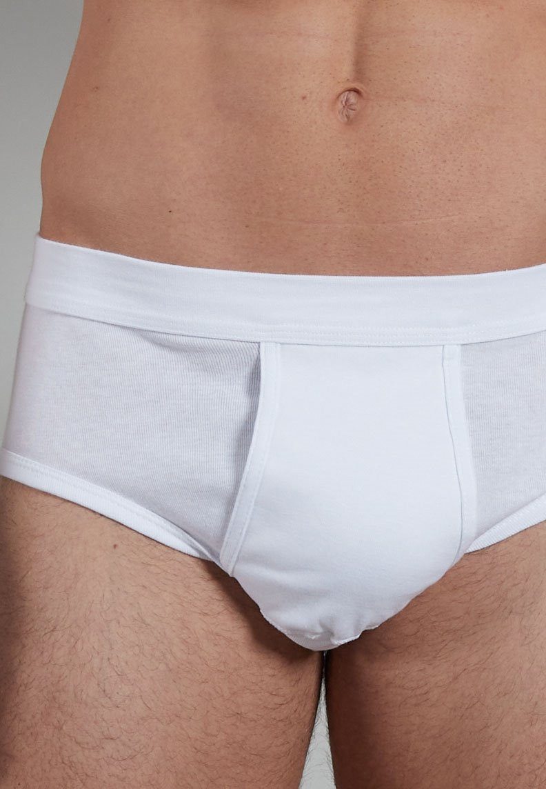 GÖTZBURG Slip GÖTZBURG Herren Slips mit Eingriff Feinripp weiß Baumwolle im 5er Pack – Bild 4 von 4