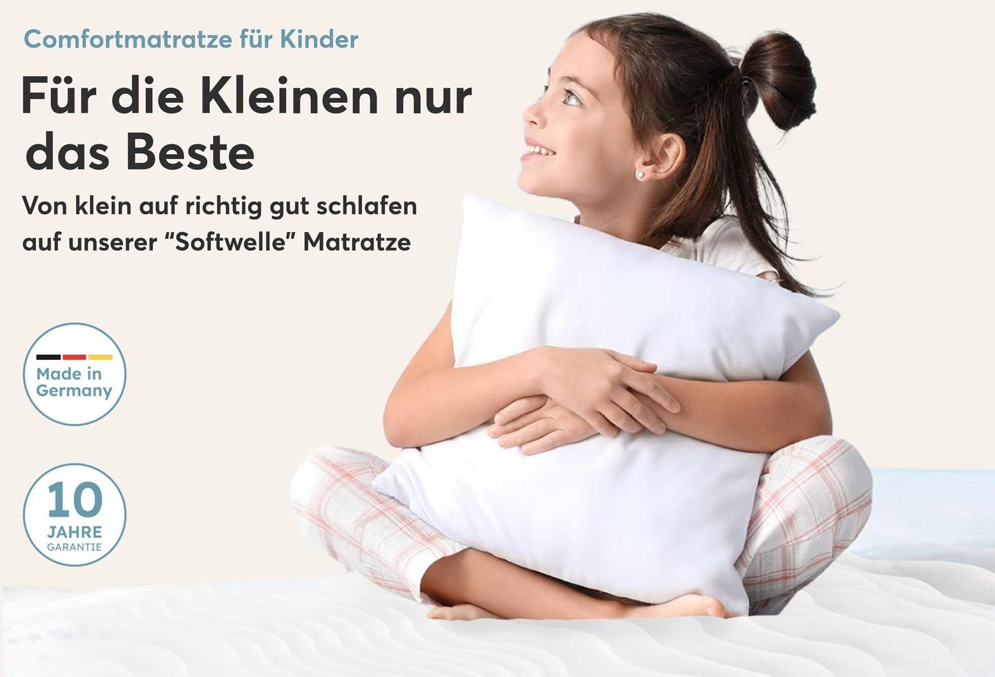 Kaltschaummatratze Kinder- und Jugendmatratze Softwelle Härtegra..., RAVENSBERGER Matratzen, 16 cm hoch, Speziell für die Bedürfnisse von Kindern und Jugendlichen entwickelt