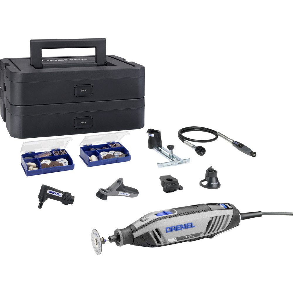 DREMEL Akku-Multifunktionswerkzeug Dremel 4250-6/128 Platinum+ Box Multitool F0134250JS Multifunktionswer