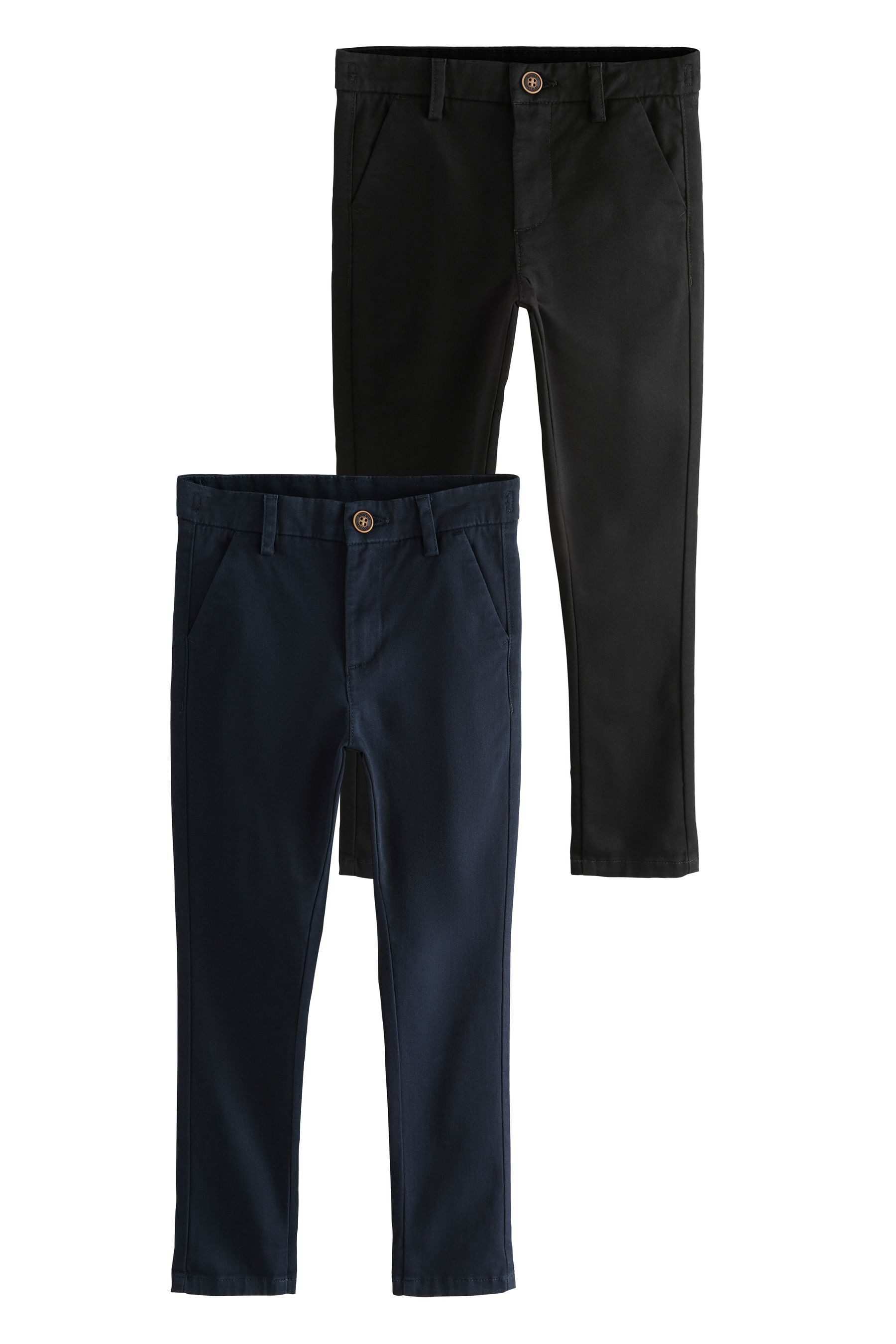Next Chinohose Chinohose mit Stretch, 2er-Pack (2-tlg)