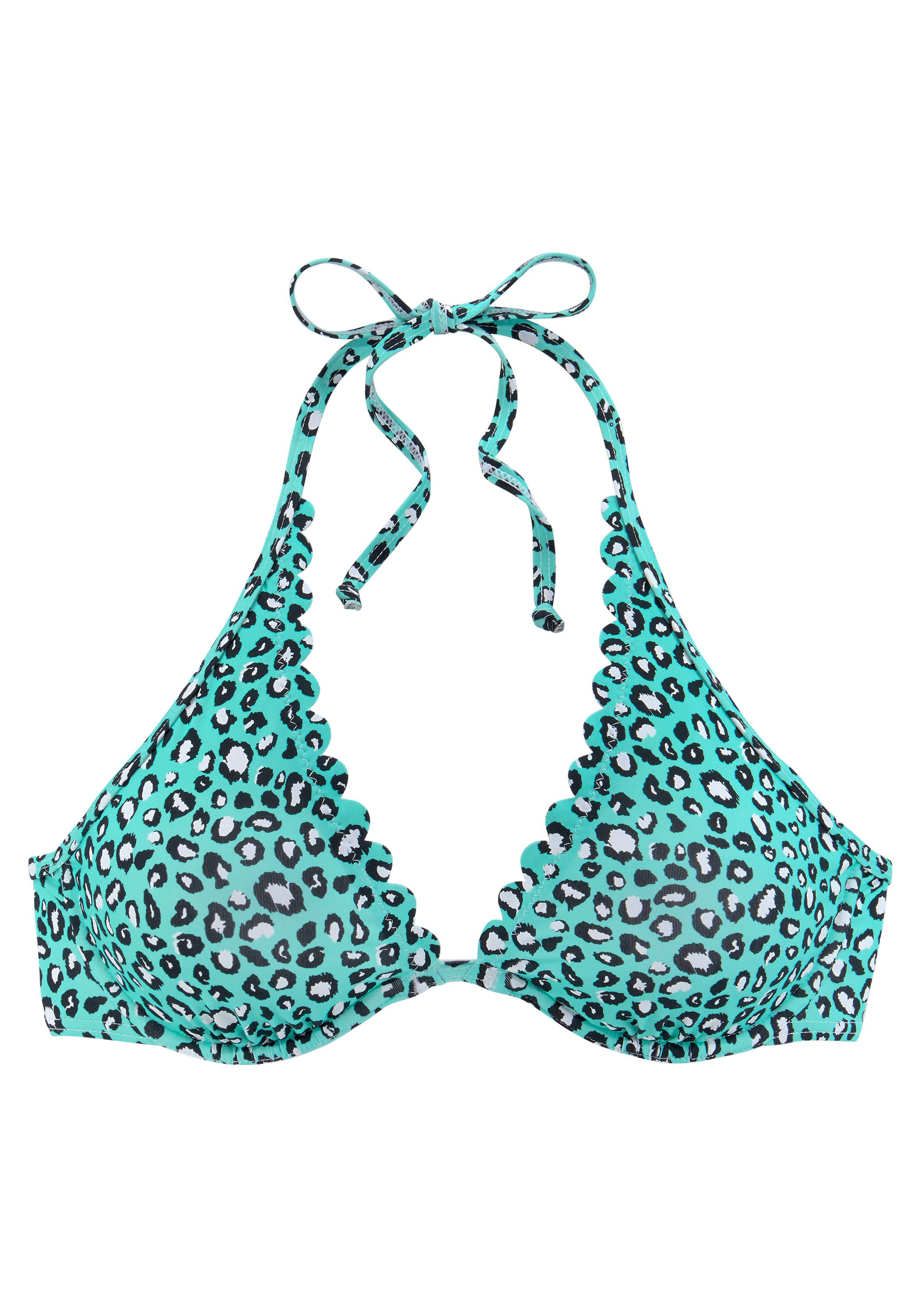 LASCANA Bügel-Bikini-Top Mae, farbenfroher Animalprint, herausnehmbare günstig online kaufen