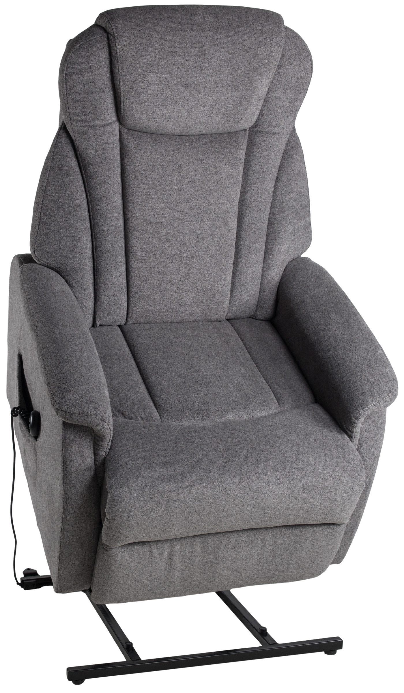 Duo Collection TV-Sessel Toronto, bis 150kg, ellektrisch, grau, Webstoff - 76x82x93cm (BxHxT)