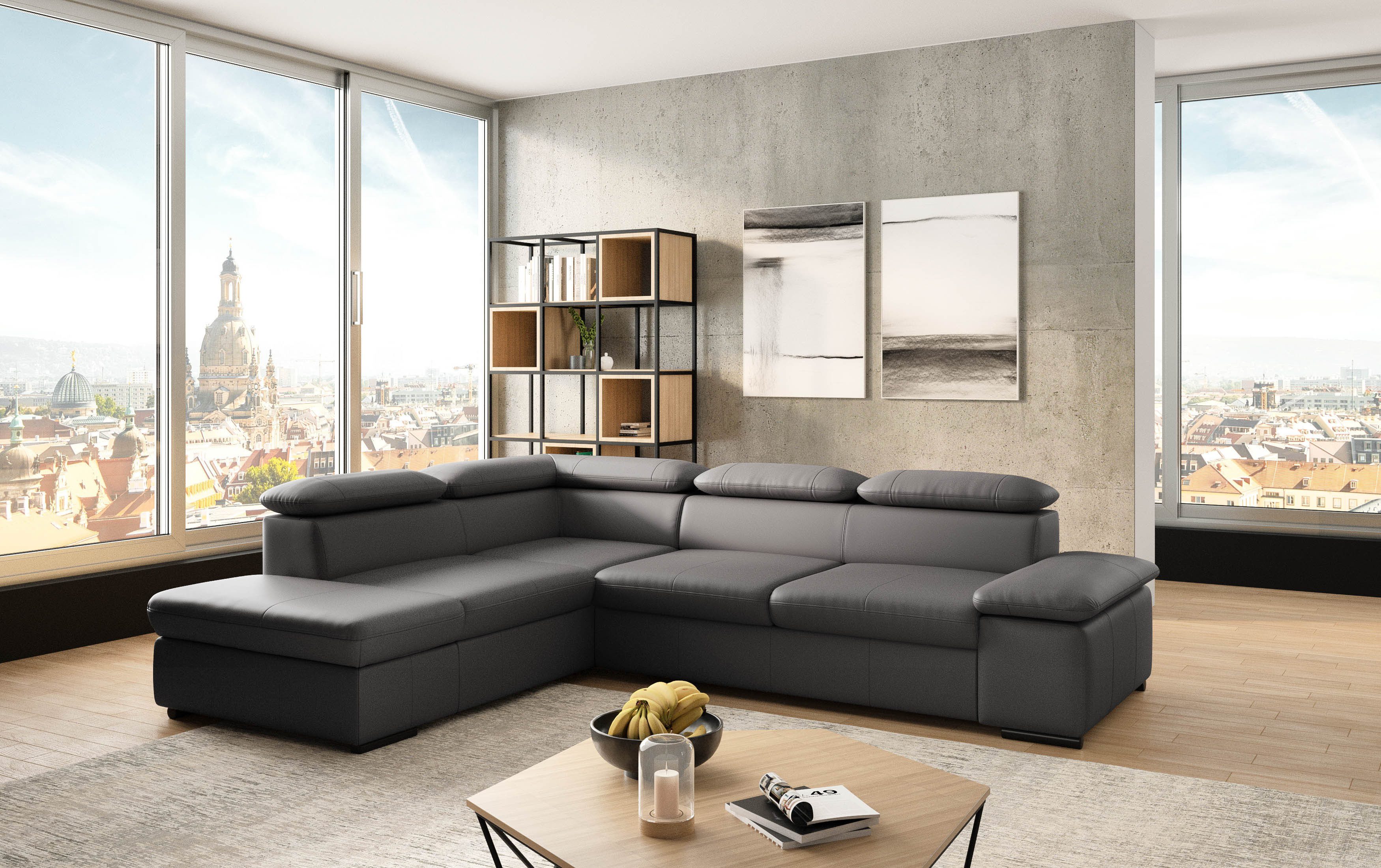 sit&more Ecksofa Alcudia L-Form, mit Armteilverstellung, günstig online kaufen