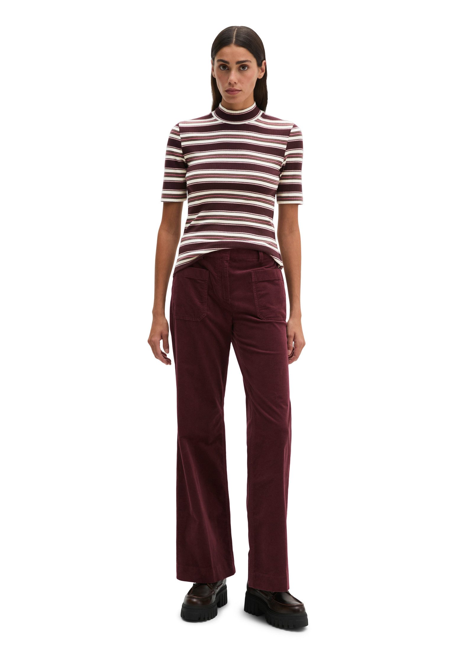 Marc O'Polo T-Shirt aus weichem Baumwoll-Modal-Stretch-Jersey – Bild 5 von 5