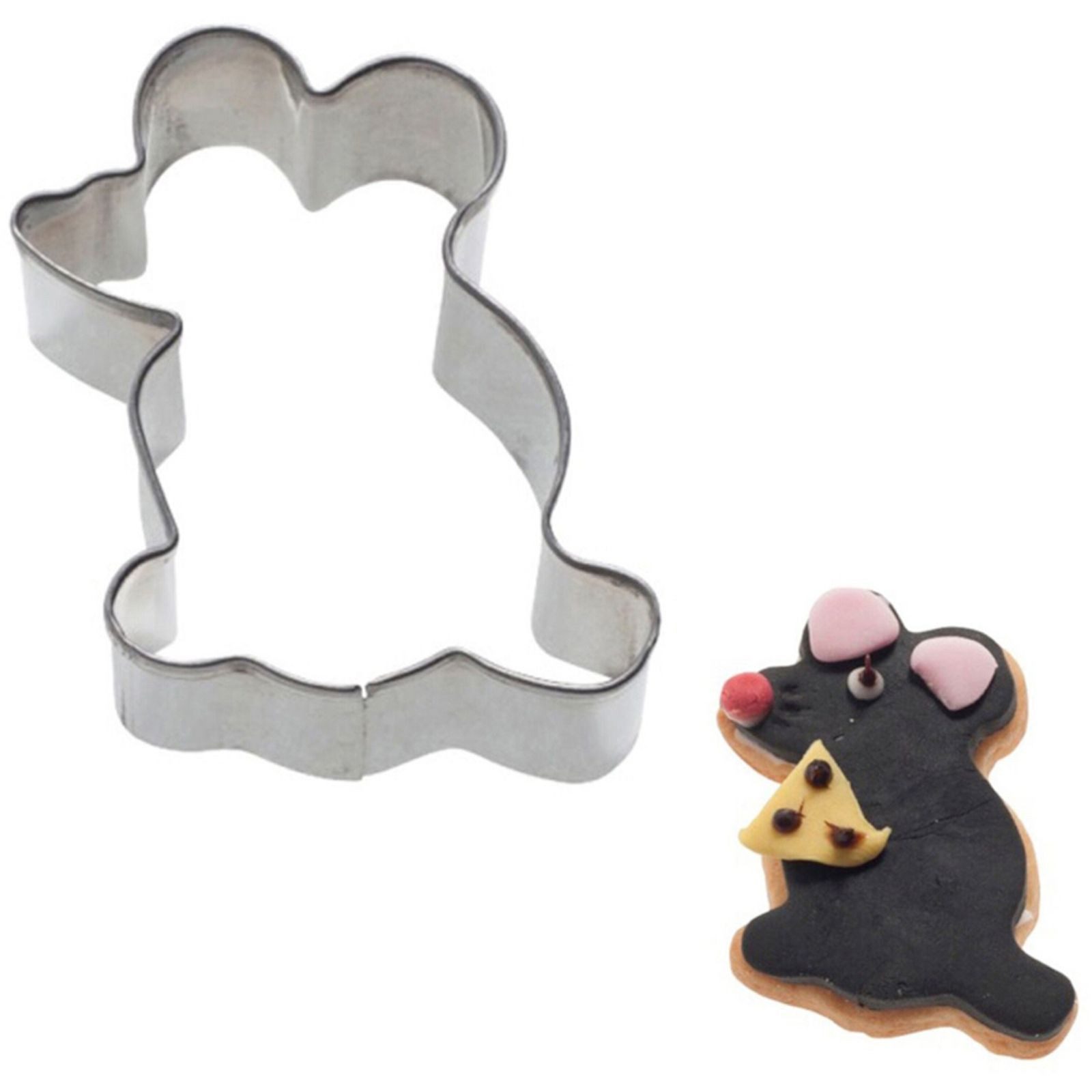 WESTMARK Ausstechform Ausstecher Maus 5 cm Edelstahl 6 Stück Plätzchenausstecher, Edelstahl – Bild 2 von 2