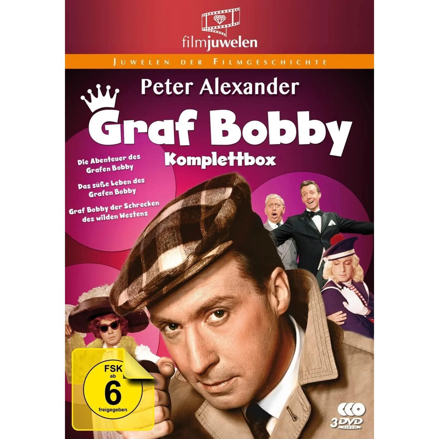 DVD Peter Alexander: Graf Bobby Komplettbox - Die komplette Filmtrilogie