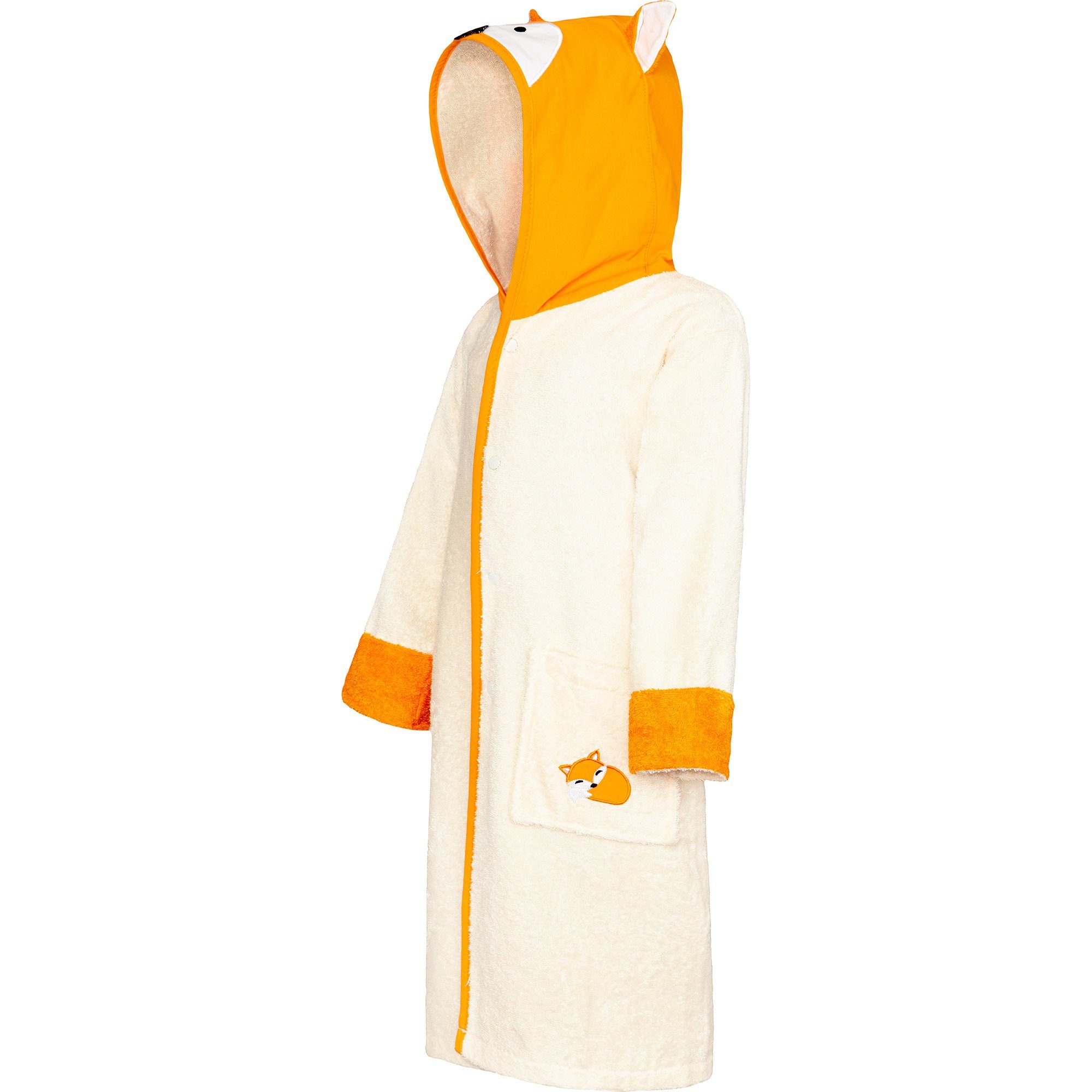 Smithy Kinderbademantel Füchse los, 100% Baumwolle