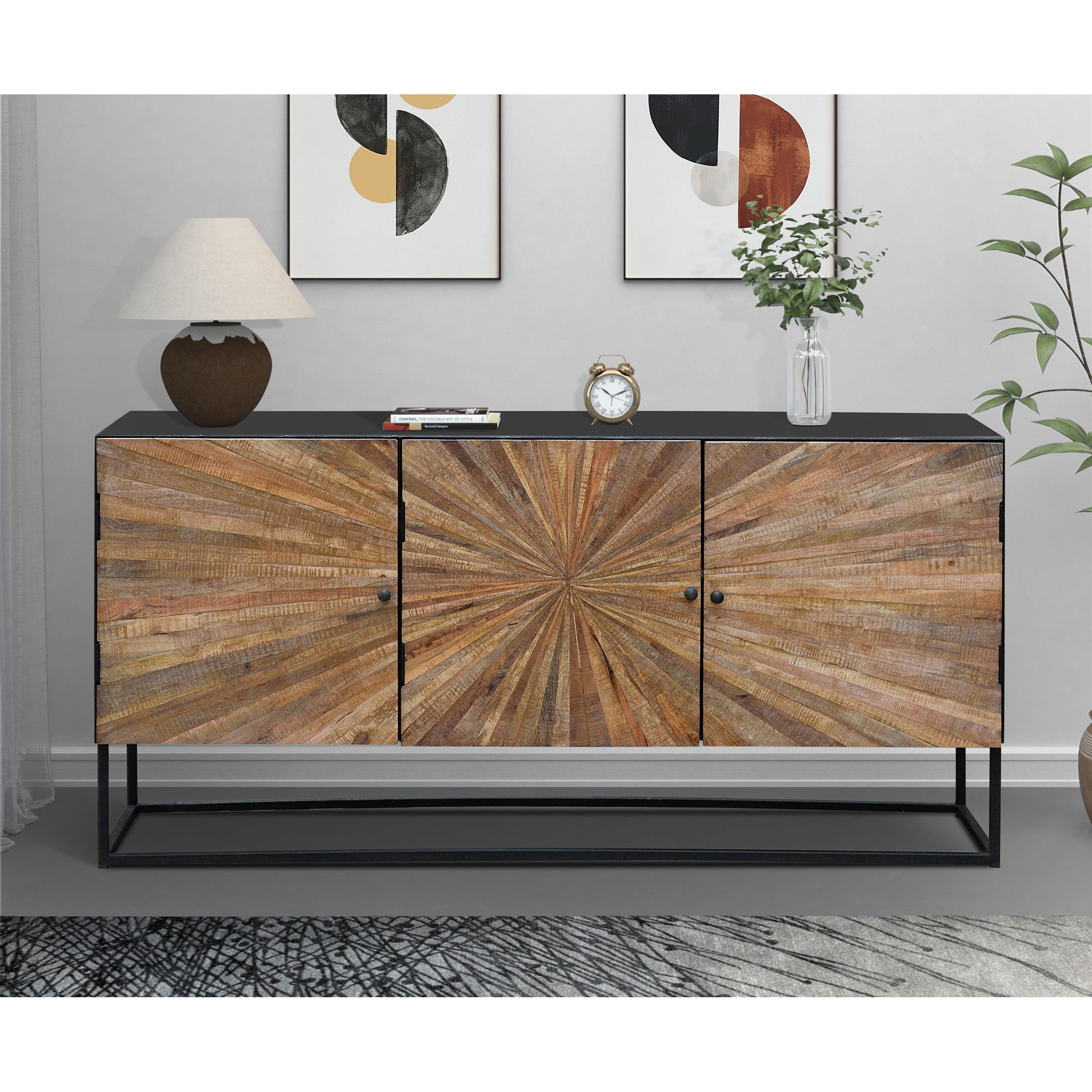 loft24 Sideboard Tanay, Anrichte, Mehrzweckschrank, 3 günstig online kaufen