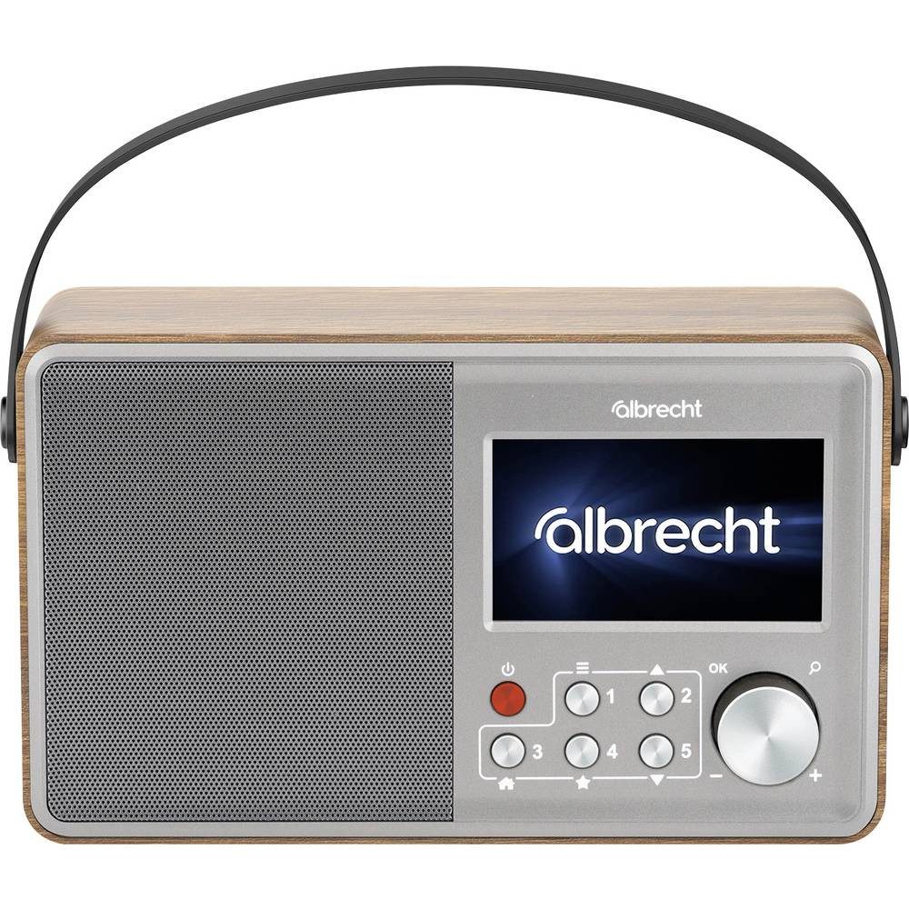 Albrecht DR 862 Akku-Radio DAB+, FM Bluetooth®, DAB+, UKW Grau, Holz 27862 Radio
