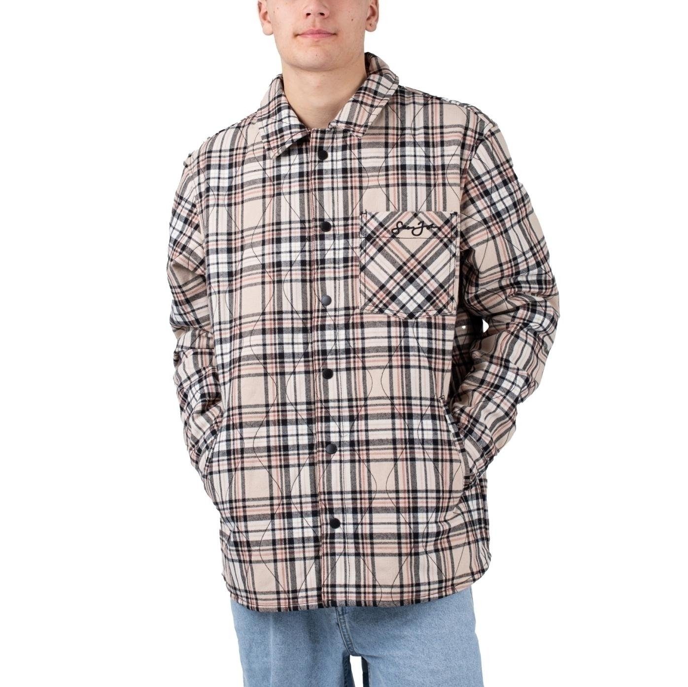 Sean John Hemdjacke Sean John Script Logo Padded Flannel Overshirt