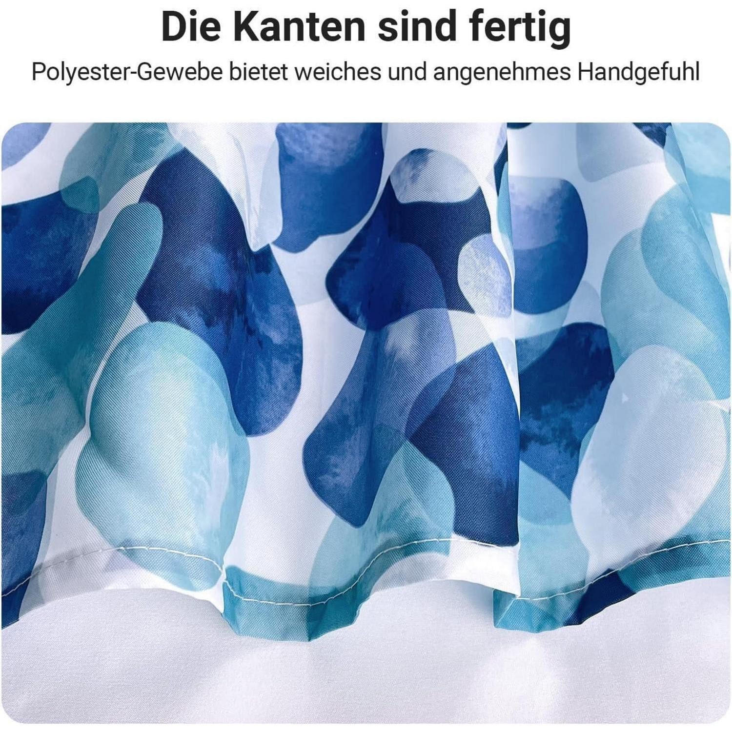 LuxusKollektion Duschvorhang Duschvorhang Blaue Blütenblätter 120x200cm