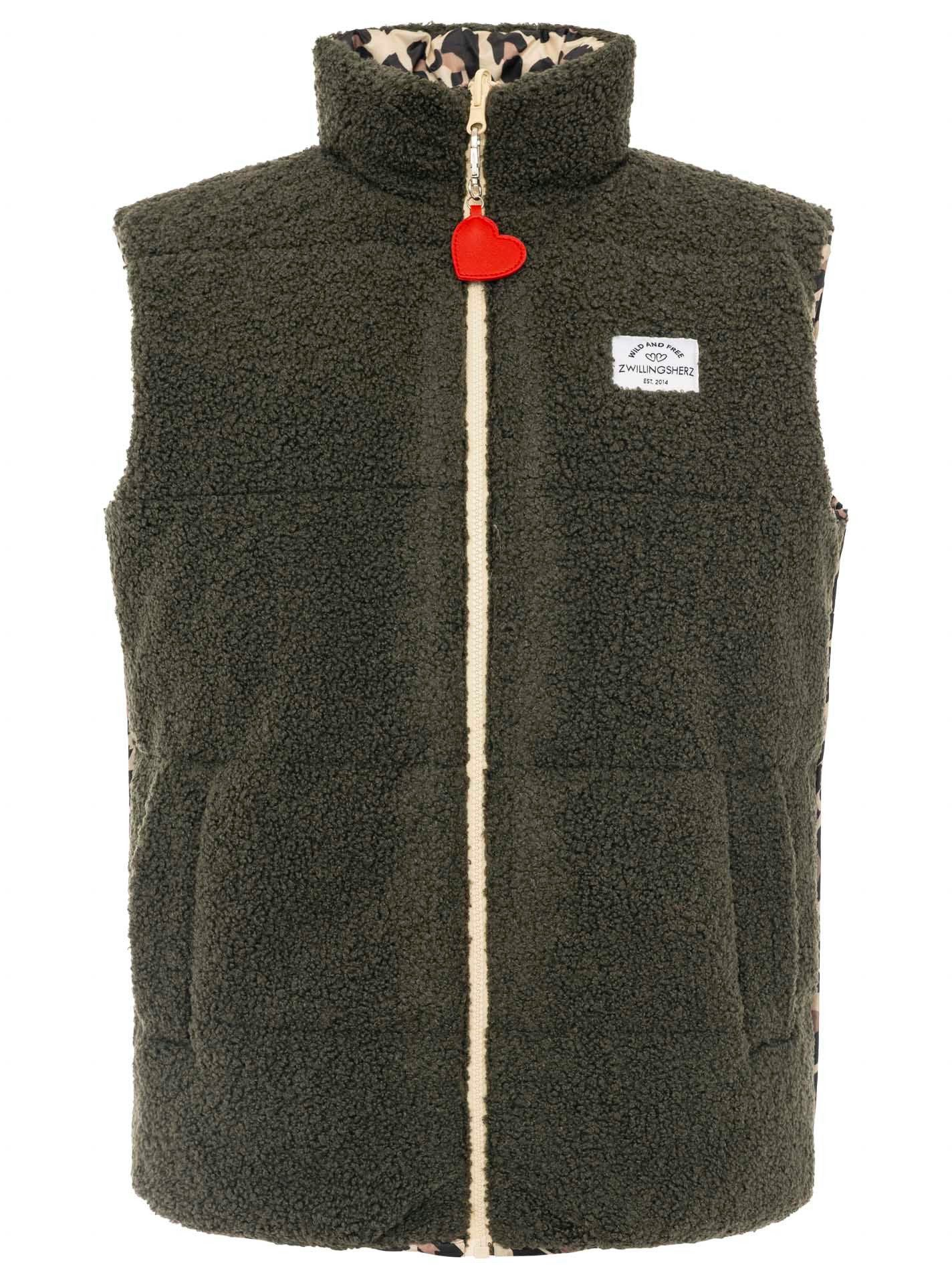 Zwillingsherz Fleeceweste Leo Teddy