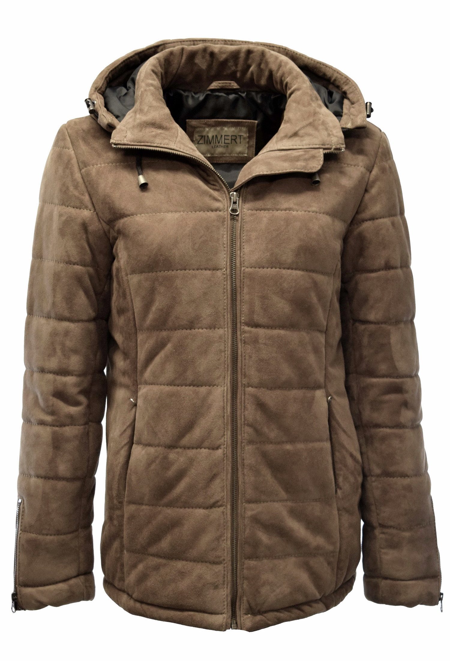 Zimmert Leather Lederjacke Jana Kapuze, Steppjacke, günstig online kaufen