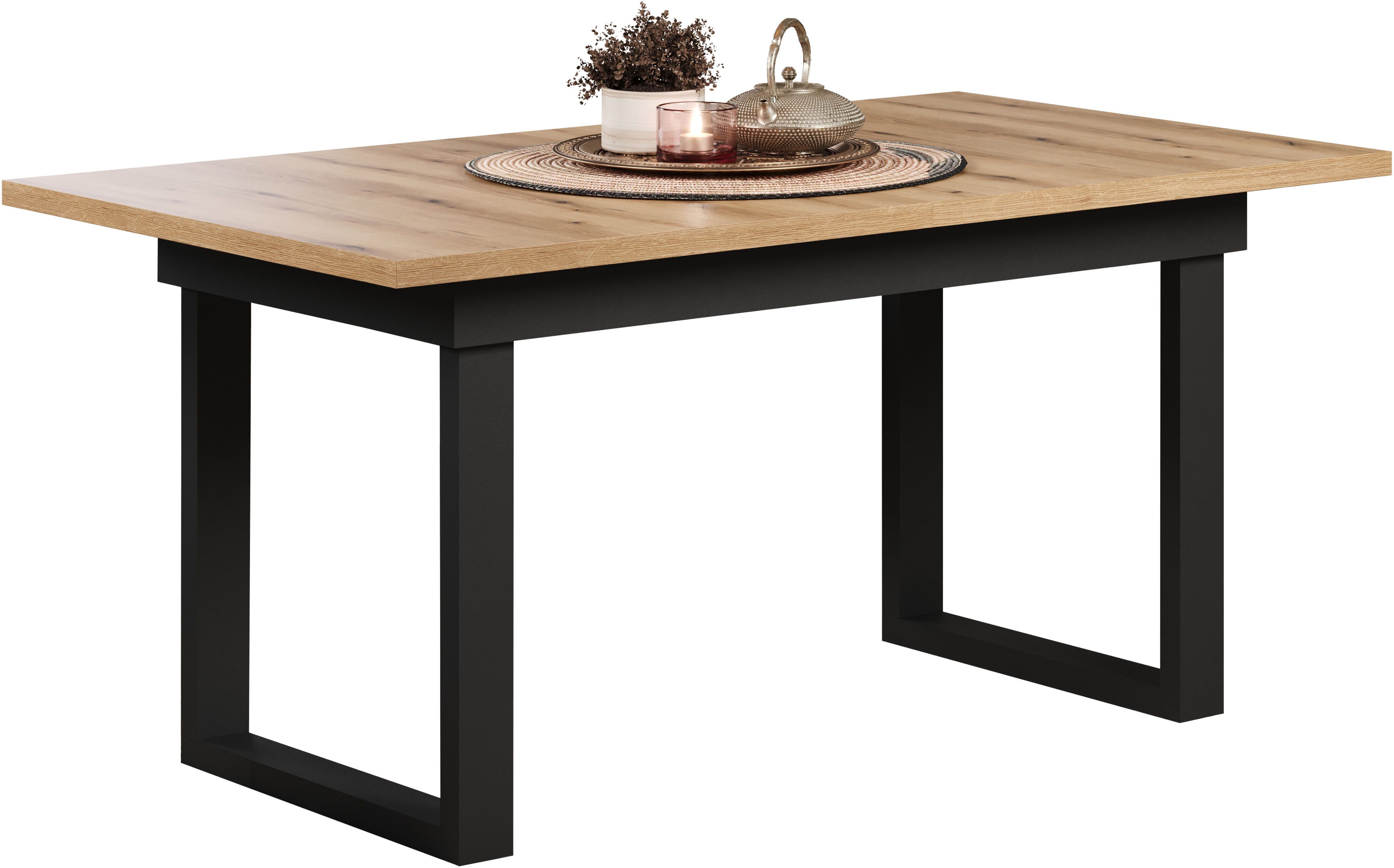 INOSIGN Esstisch Valencia, Synchroauszug, Metallkufen, ausziehbar günstig online kaufen