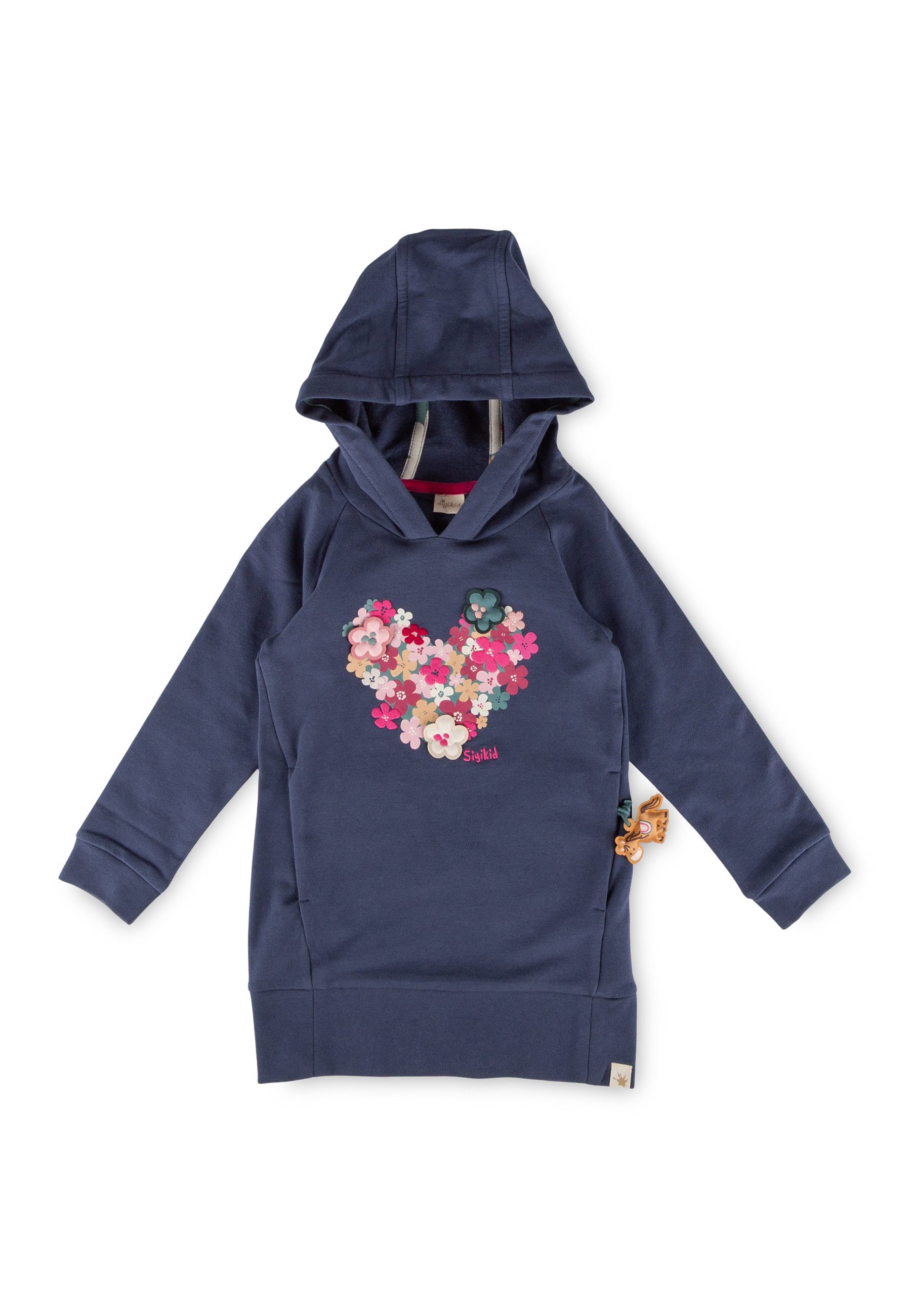 Sigikid Sweatkleid Hoodie Kleid mit Kapuze, langarm Pony Love (1-tlg)