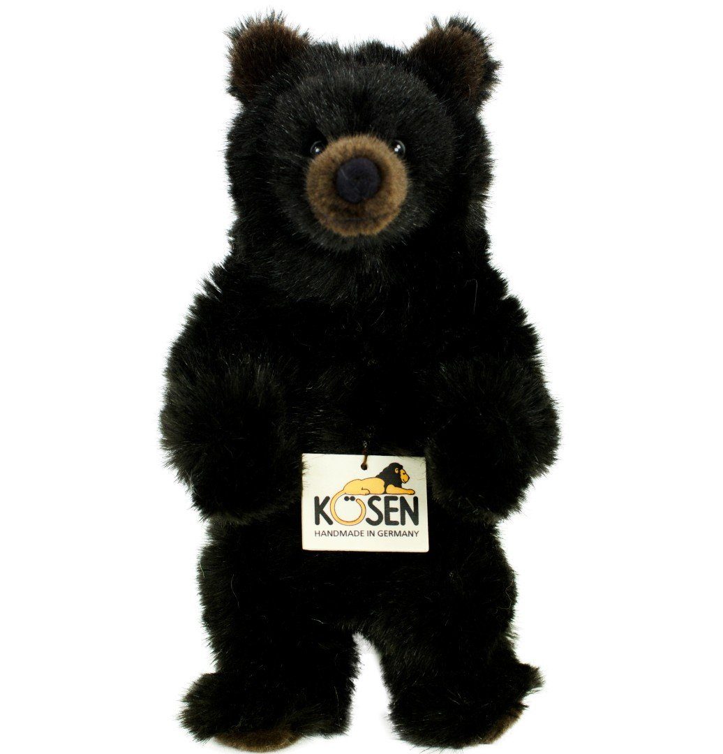 Kuscheltier Kösen Bär Brummi 26 cm schwarz Stofftier