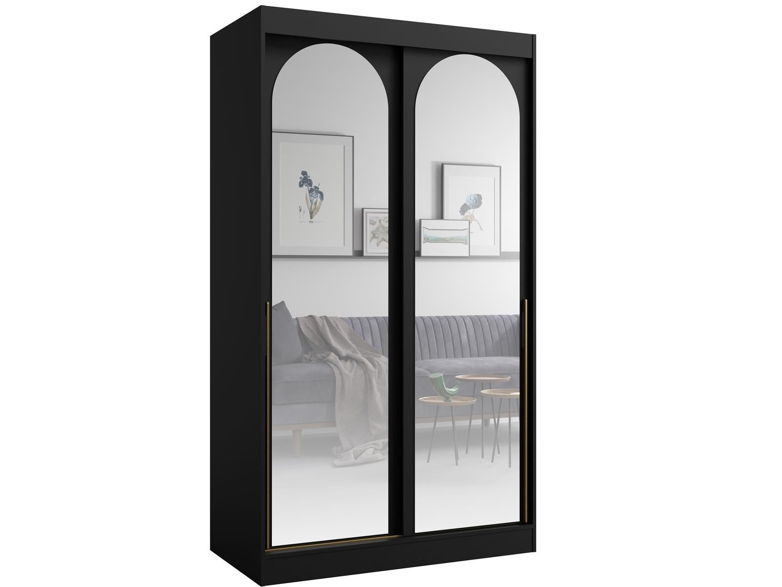 Compleo Schwebetürenschrank mit Spiegel, 120 cm günstig online kaufen