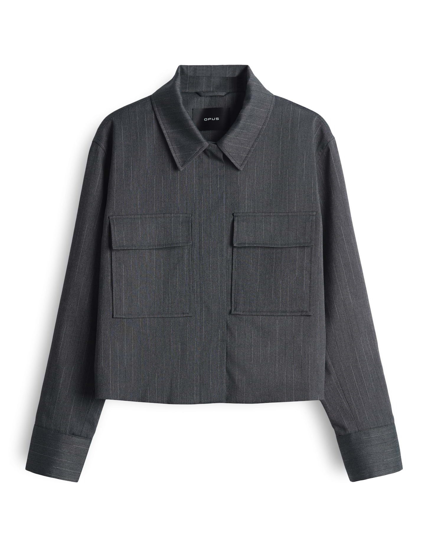 OPUS Kurzjacke HYDENA mit Nadelstreifen Kellerfalte im Rücken, Pattentasche günstig online kaufen