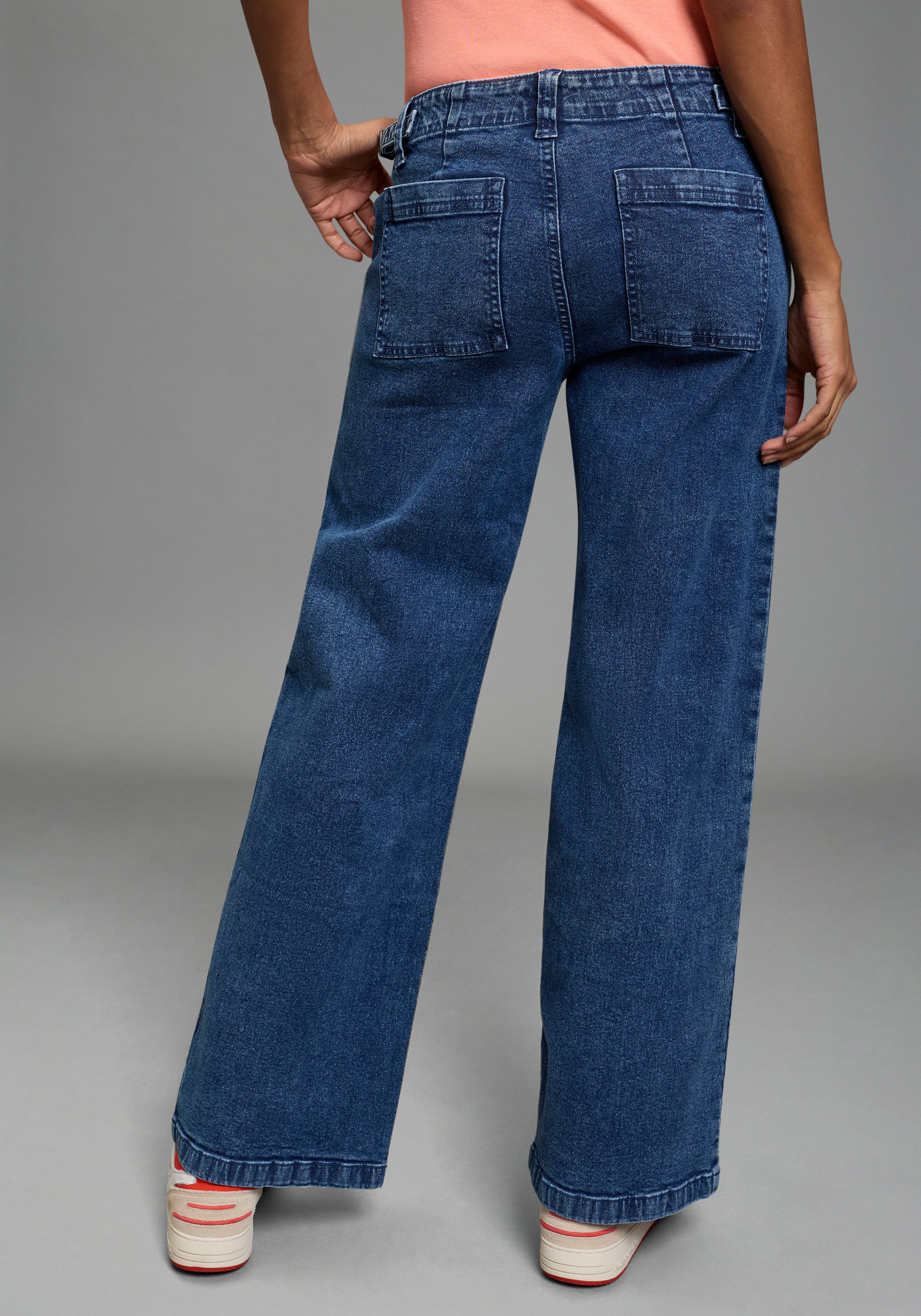 Arizona Weite Jeans weite Beinweite, normale Leibhöhe, bequeme Passform günstig online kaufen