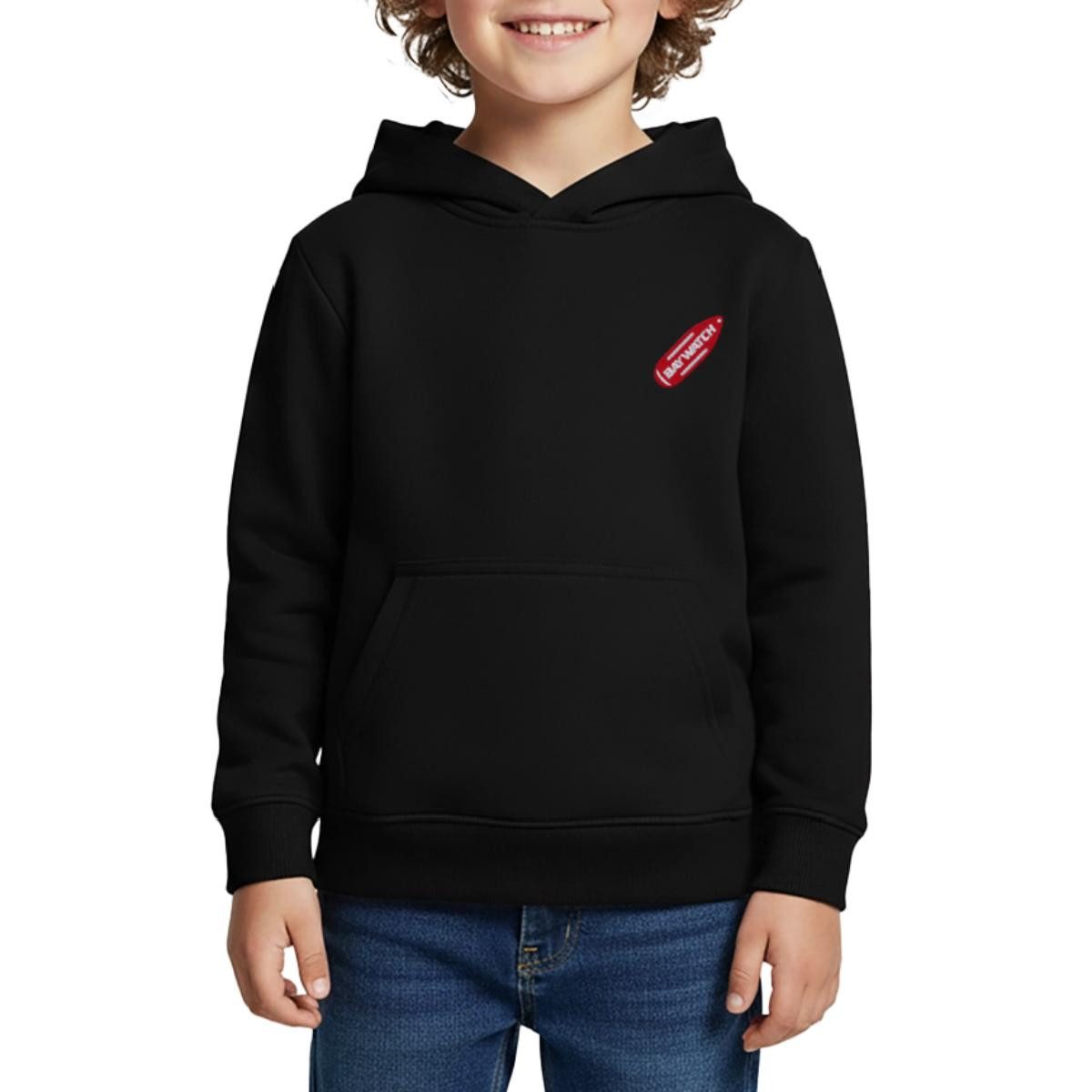 Hoodie Baywatch Logo Auf Boje Als Stick-Design Kinder Premium Hoodie