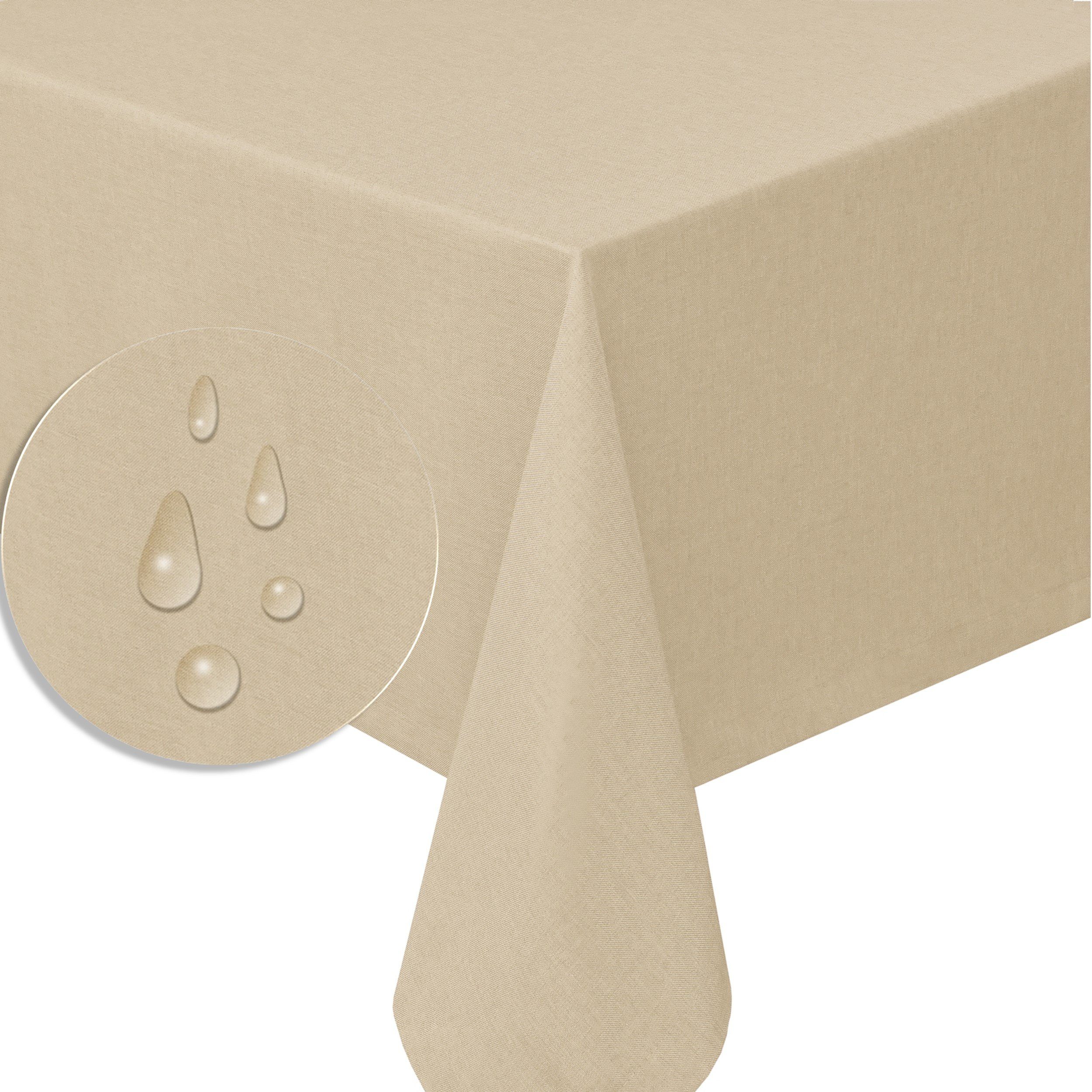 Fiora Tischdecke Tischdecke Tischtuch Leinenoptik schmutzabweisend günstig online kaufen