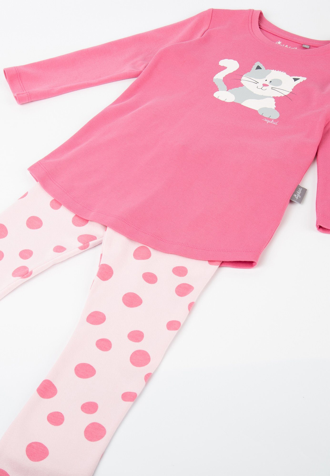 Nachtwäsche Kinder Bio-Baumwolle (2 Sigikid Pyjama, pink tlg) Pyjama