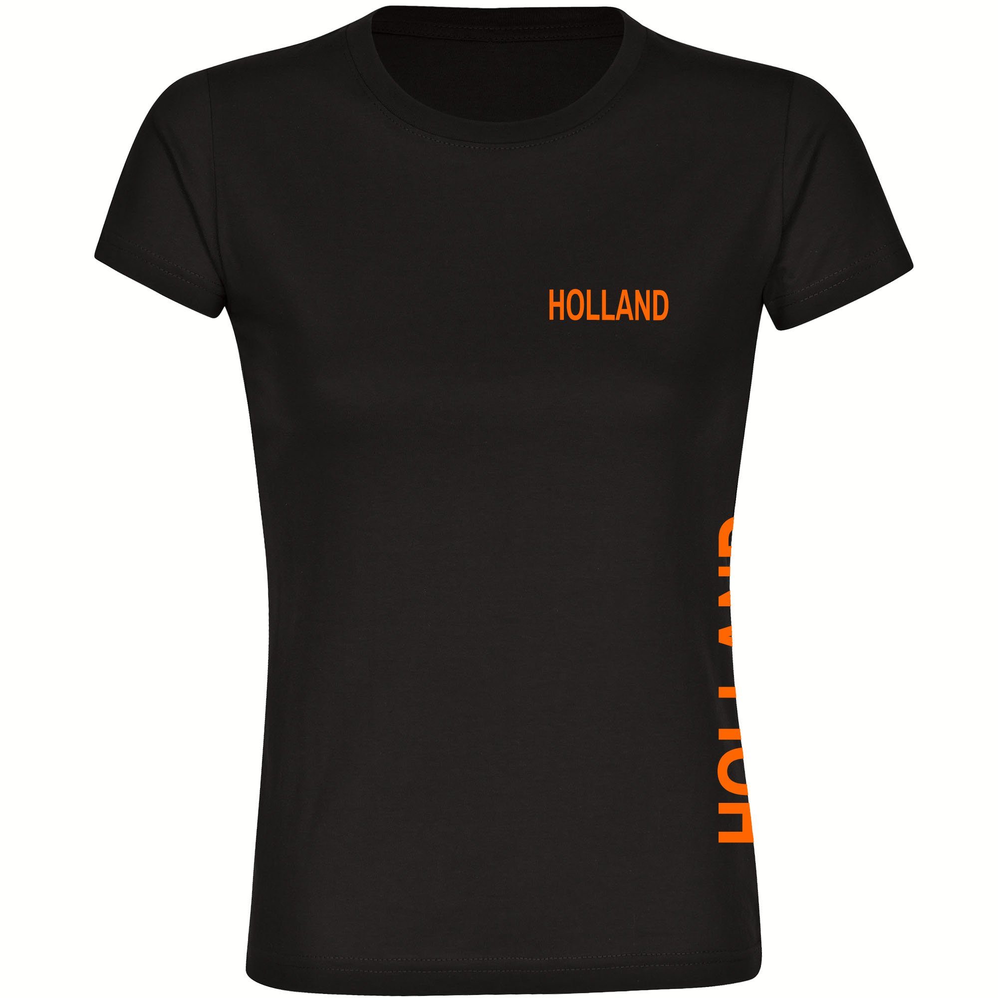 multifanshop T-Shirt Damen Holland - Brust & Seite - Frauen