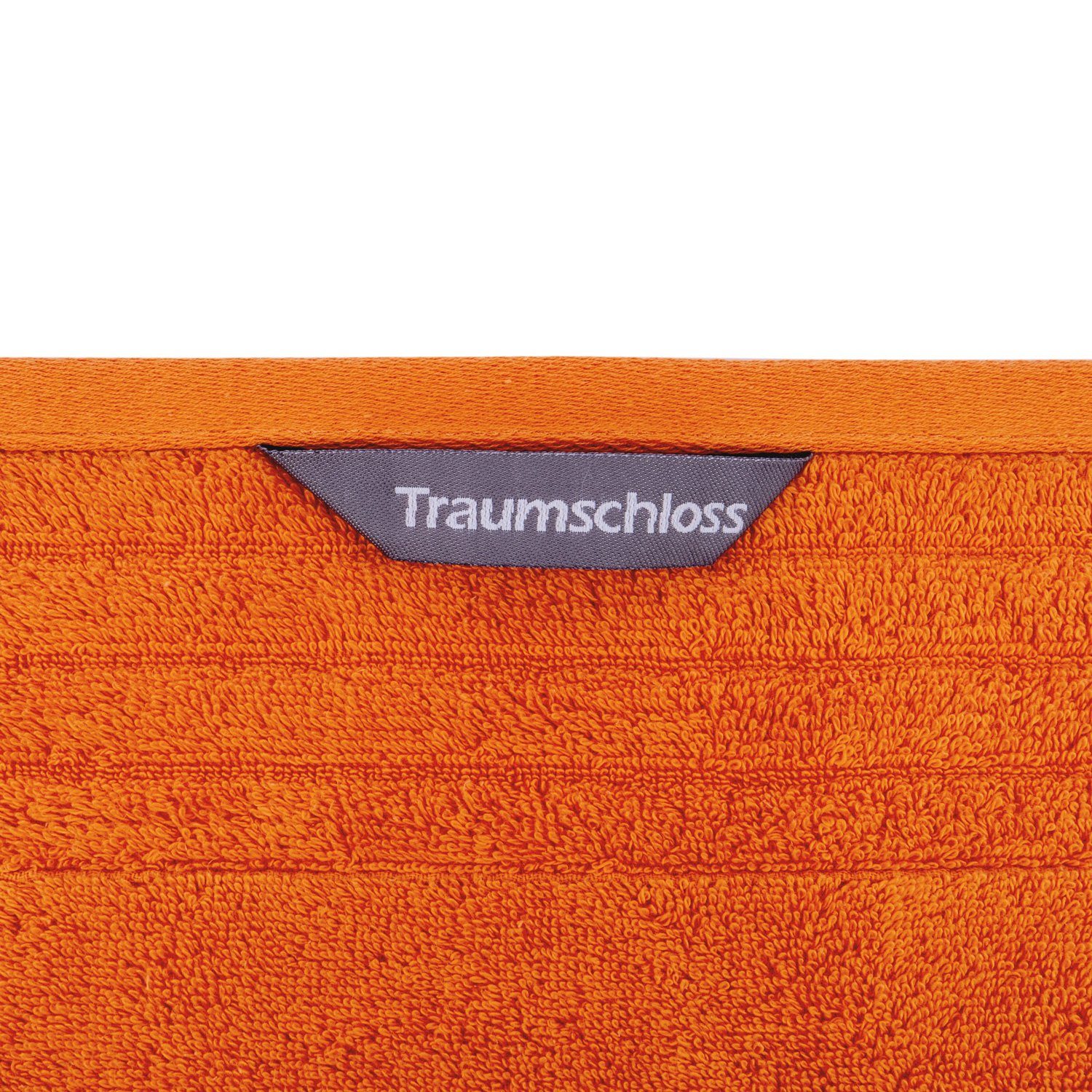 Traumschloss Baumwolle amerikanische orange mit Gästehandtuch (1-St), 600g/m² 100% Frottier Premium-Line, Supima