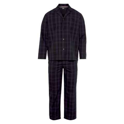 BOSS Schlafanzug Urban Pyjama (2 tlg) mit gesticktem BOSS Logo