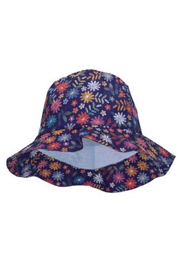 Sterntaler® Schlupfmütze Kinderhut Blumen (1-St., Sonnenhut aus UV-Popeline (Bio) mit UV-Schutz 50+ Einfarbig) Kindermütze aus Baumwolle mit süßen Motiven