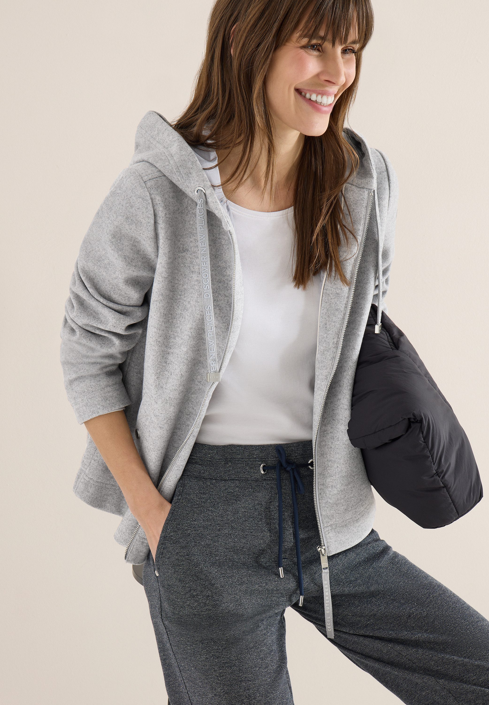CECIL Fellimitatjacke in Woll-Optik günstig online kaufen