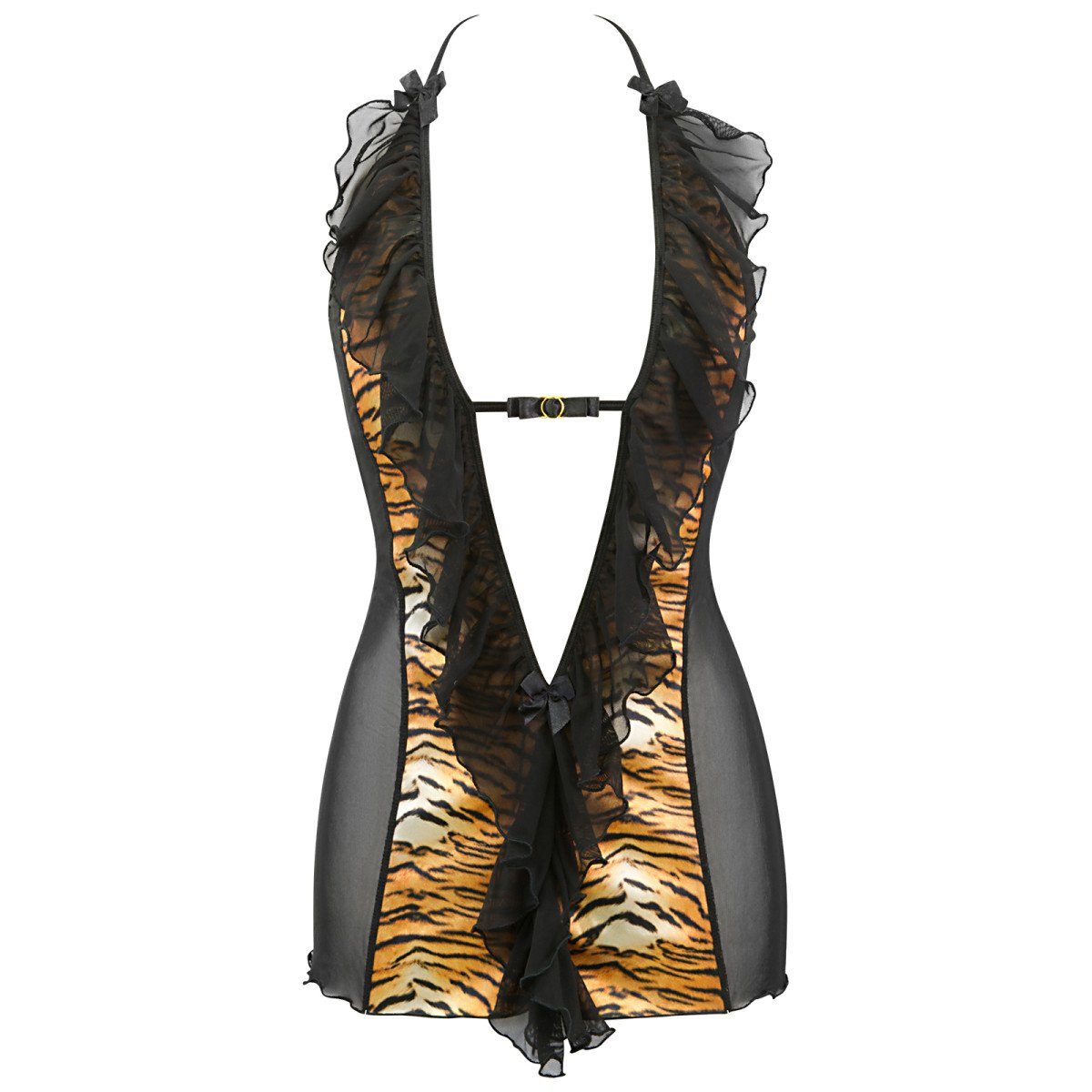 Axami Negligé Axami - V - 10029 babydoll & string black - gold (Packung)