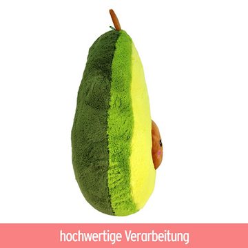 Tierkuscheltier Avocado Kuscheltier mit Gesicht - 15 cm - 60 cm