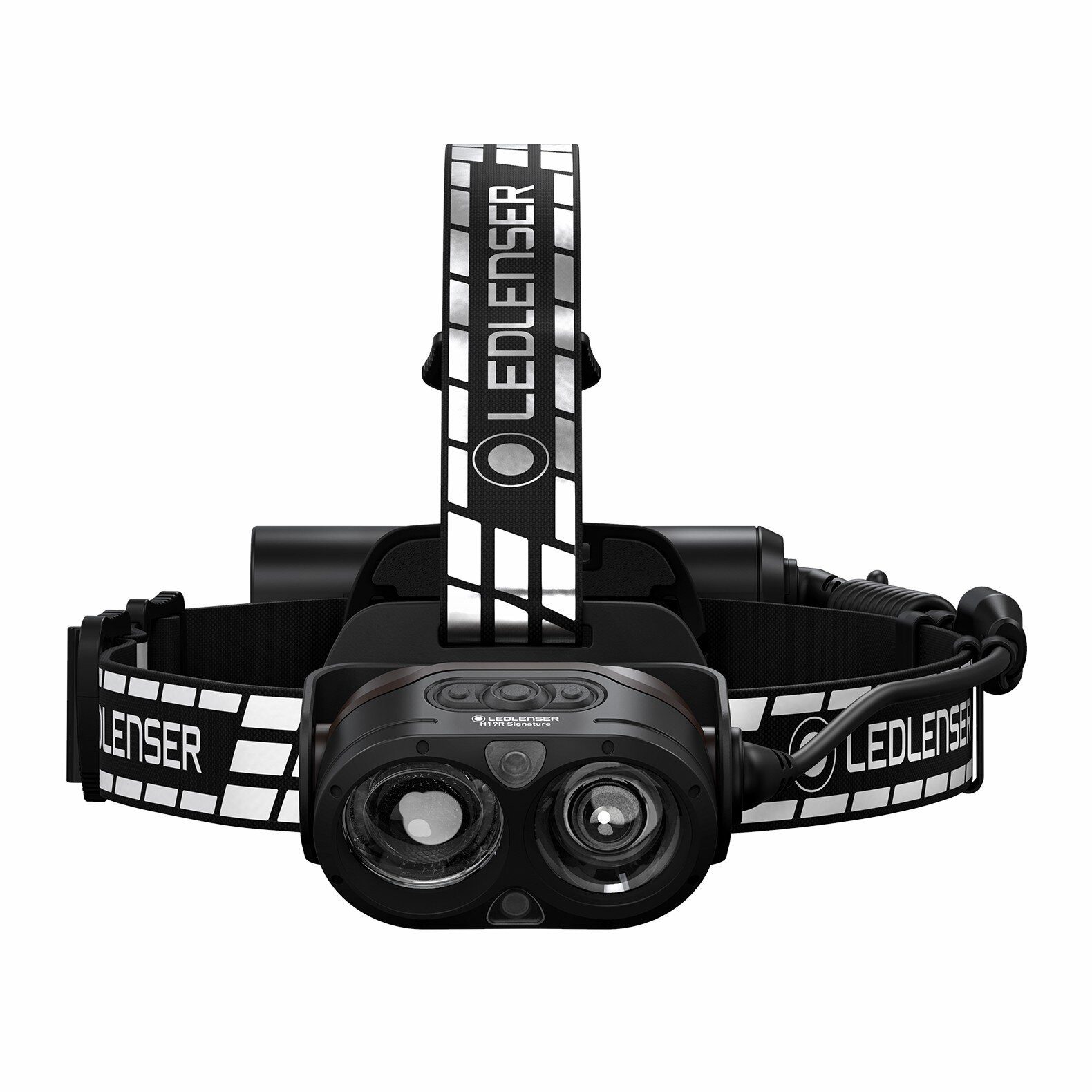 Ledlenser LED Stirnlampe H19R Signature Schwarz, 4000 lm, 330m Leuchtweite, 374g, 20h Laufzeit, IP68, wiederaufladbar