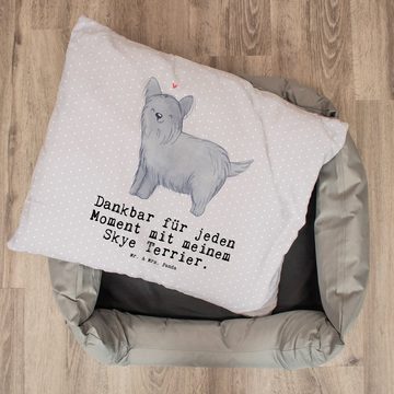 Mr. & Mrs. Panda Tierbett Skye Terrier Moment - Grau Pastell - Geschenk, Schenken, Hundemöbel, Komfortabel & stilvoll