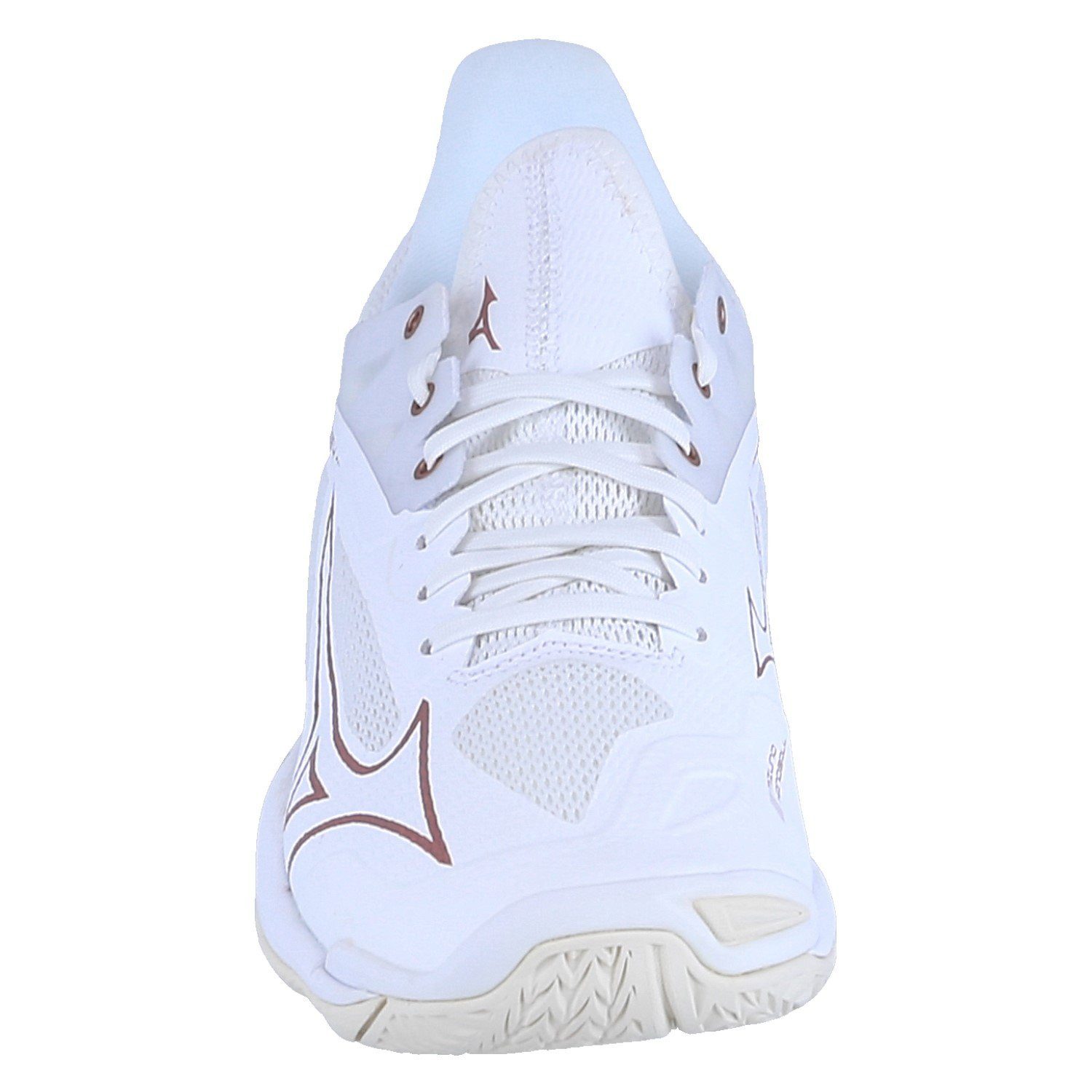Mizuno Hallen-Indoorschuhe Wave Mirage 4 beige/weiss Damen Squashschuh