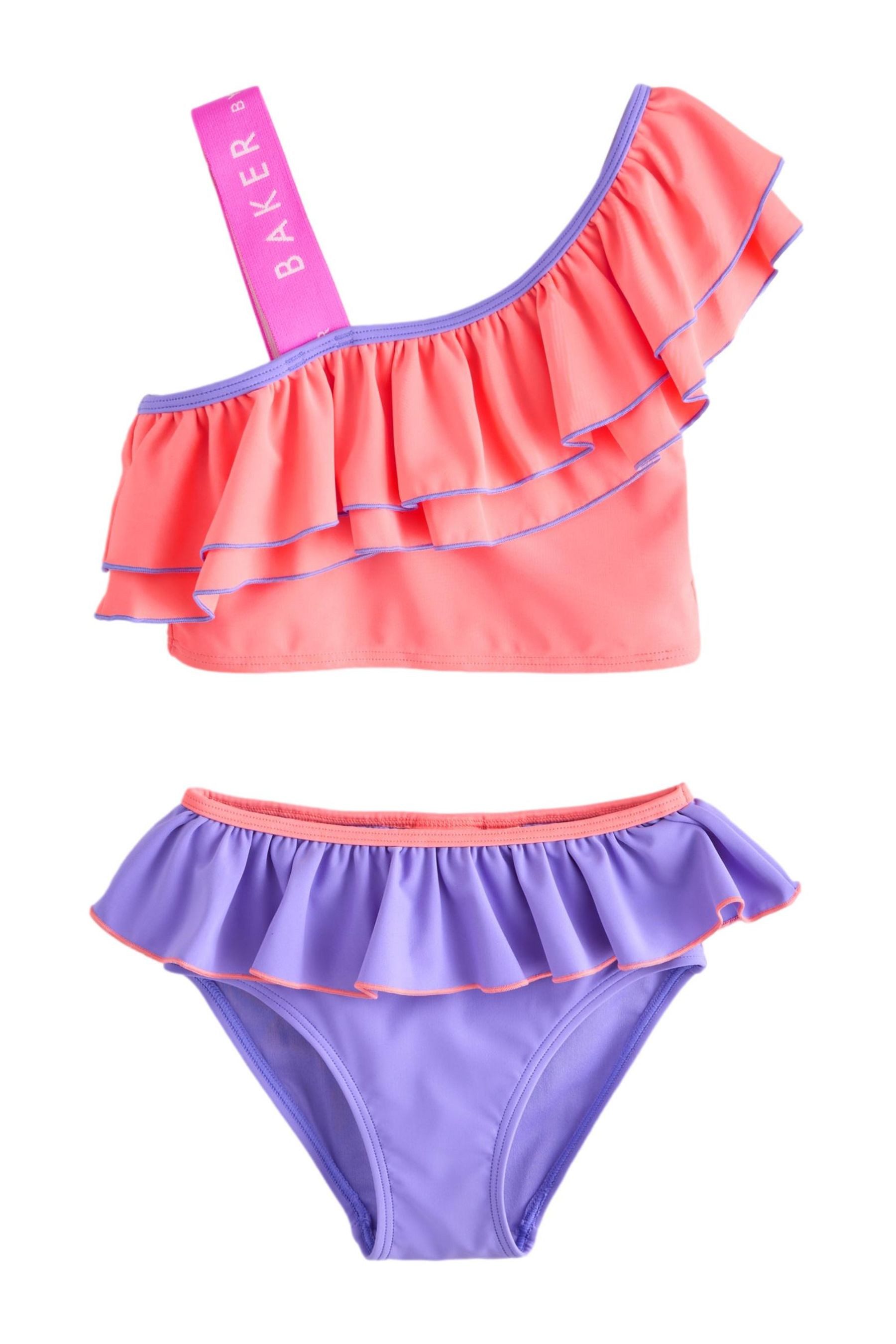 Baker by Ted Baker Badeanzug Baker by Ted Baker 2-teiliger One-Shoulder-Bikini (2-St)